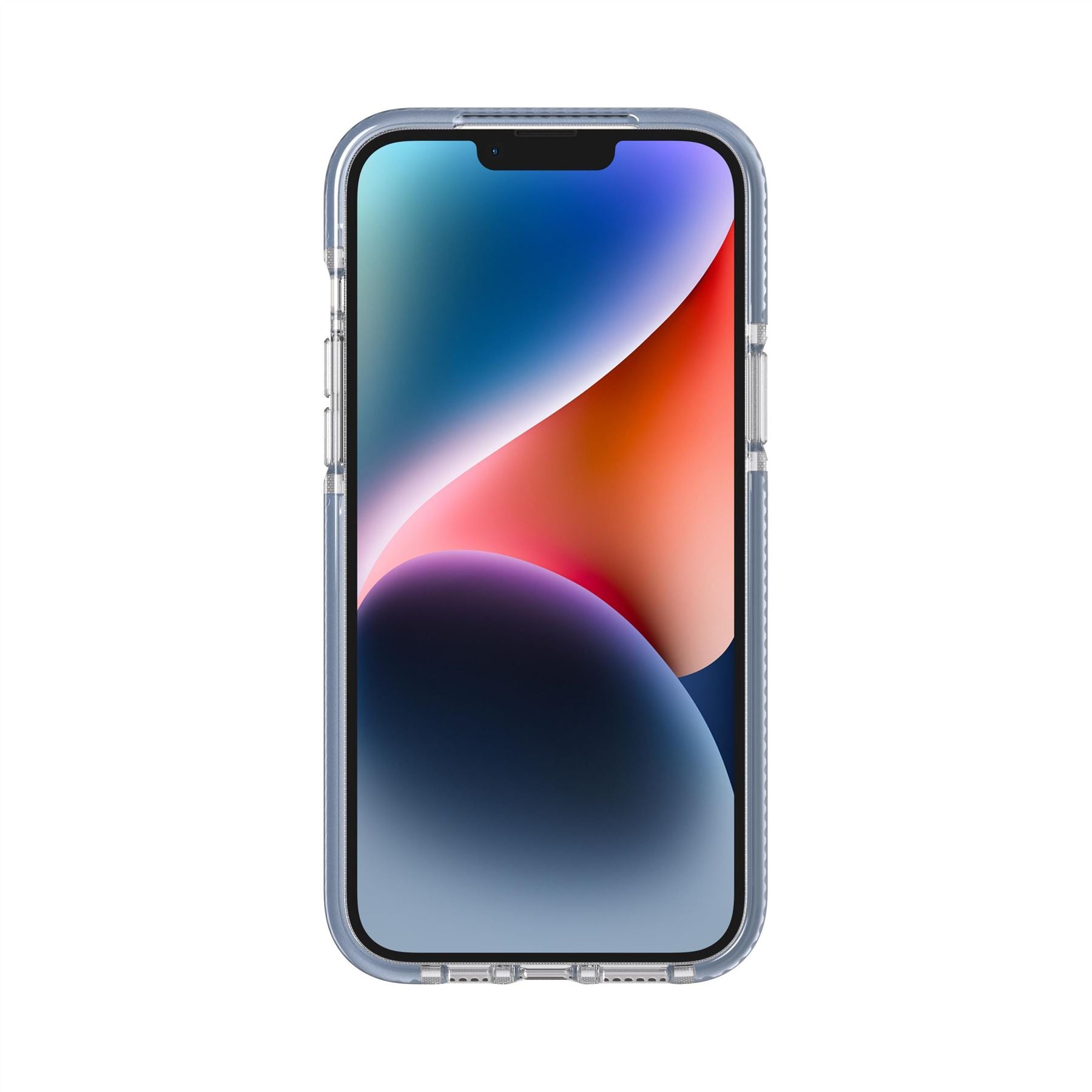 Tech21 EvoCrystal iPhone 14 Plus Hülle MagSafe Steel Blue