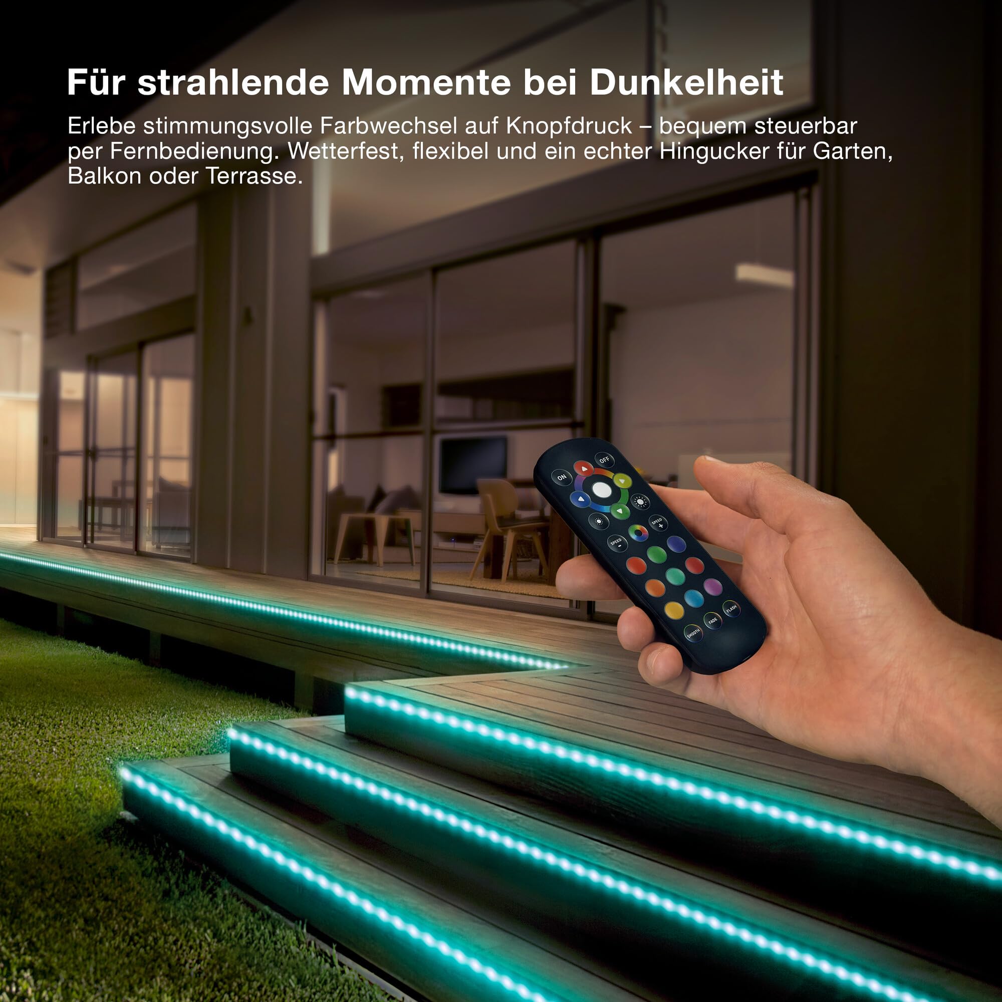 ams OSRAM SMART+ Outdoor Flex LED-Streifen RGB 20m IP65