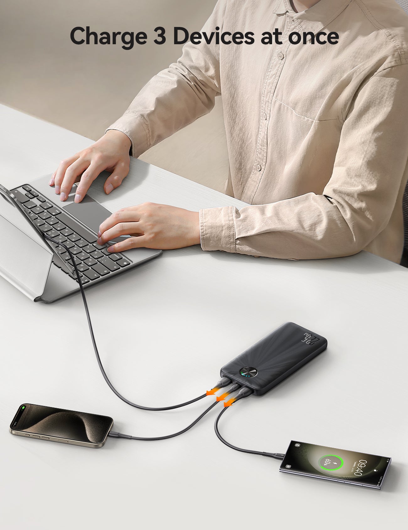 JOYROOM JR-PBF15 Powerbank 10000mAh 22.5W Schwarz