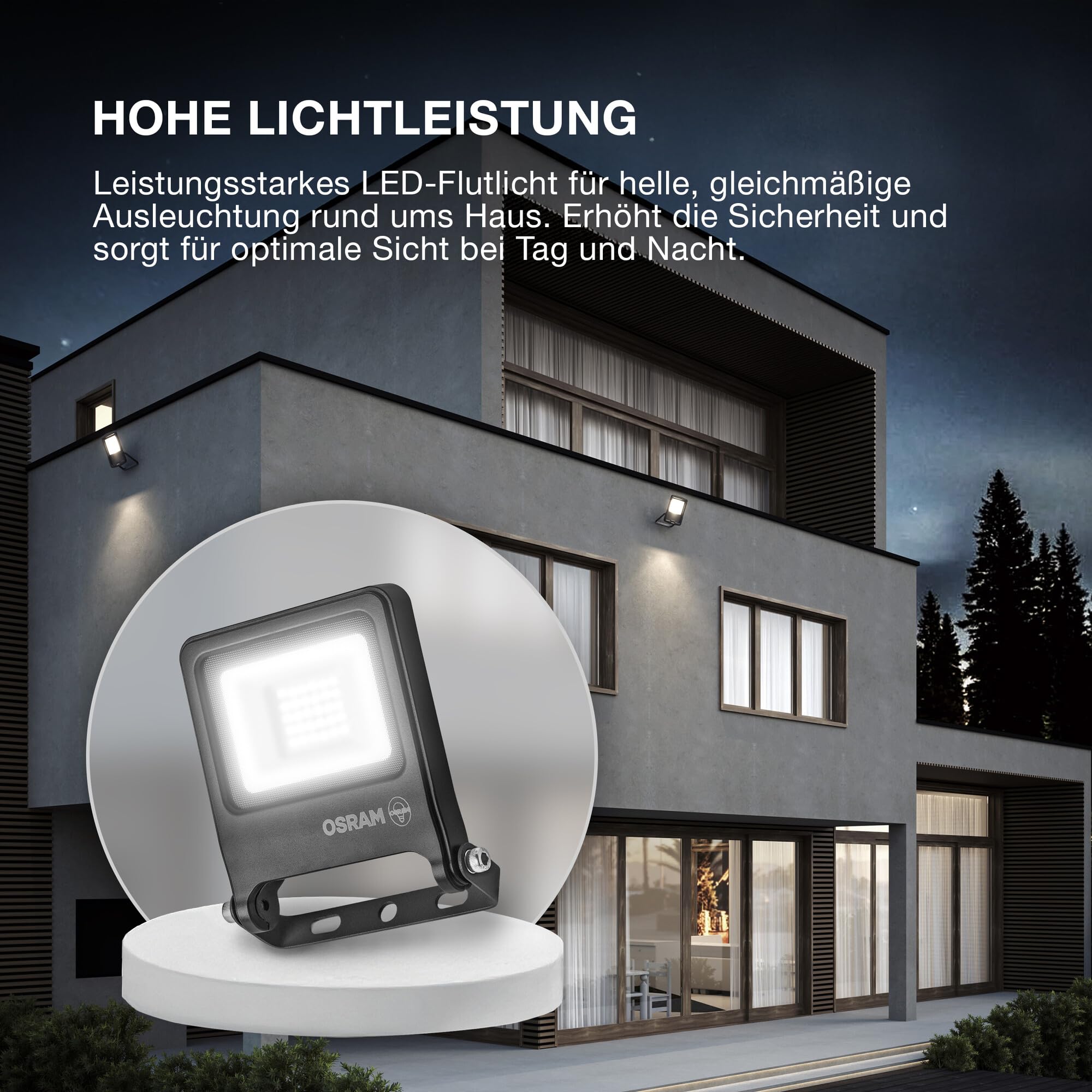 OSRAM SMART+ Endura Flood LED-Fluter 20W 3000K weiß IP65