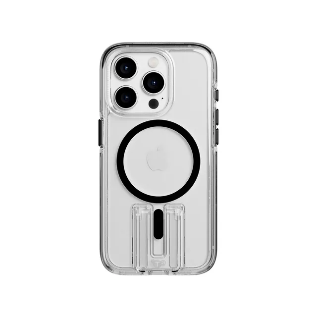 Tech21 EvoCrystal Kick iPhone 15 Pro Hülle MagSafe Schwarz