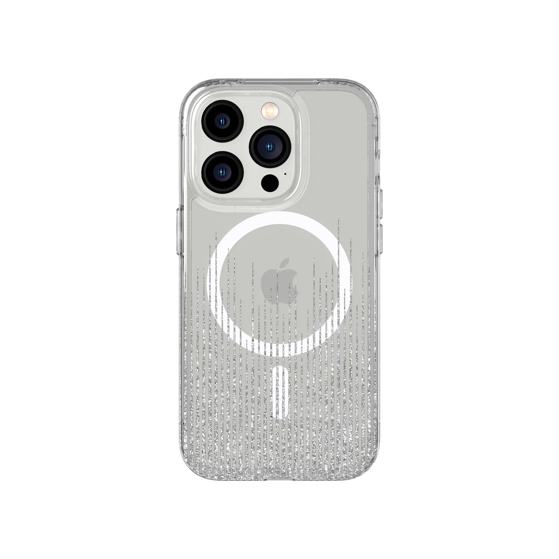 Tech21 EvoArt iPhone 14 Pro Handyhülle Sparkle Rain MagSafe