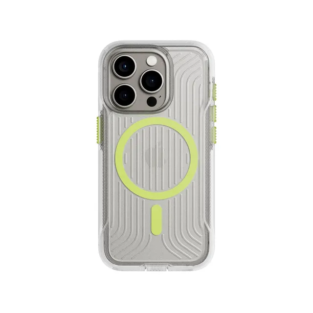 Tech21 FlexPro iPhone 15 Pro Handyhülle Clear Glow in the Dark