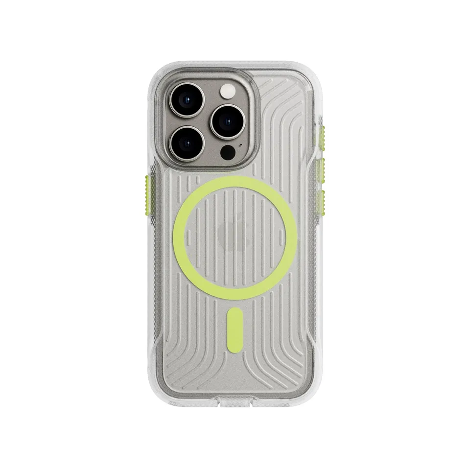 Tech21 FlexPro iPhone 15 Pro Handyhülle Clear Glow in the Dark