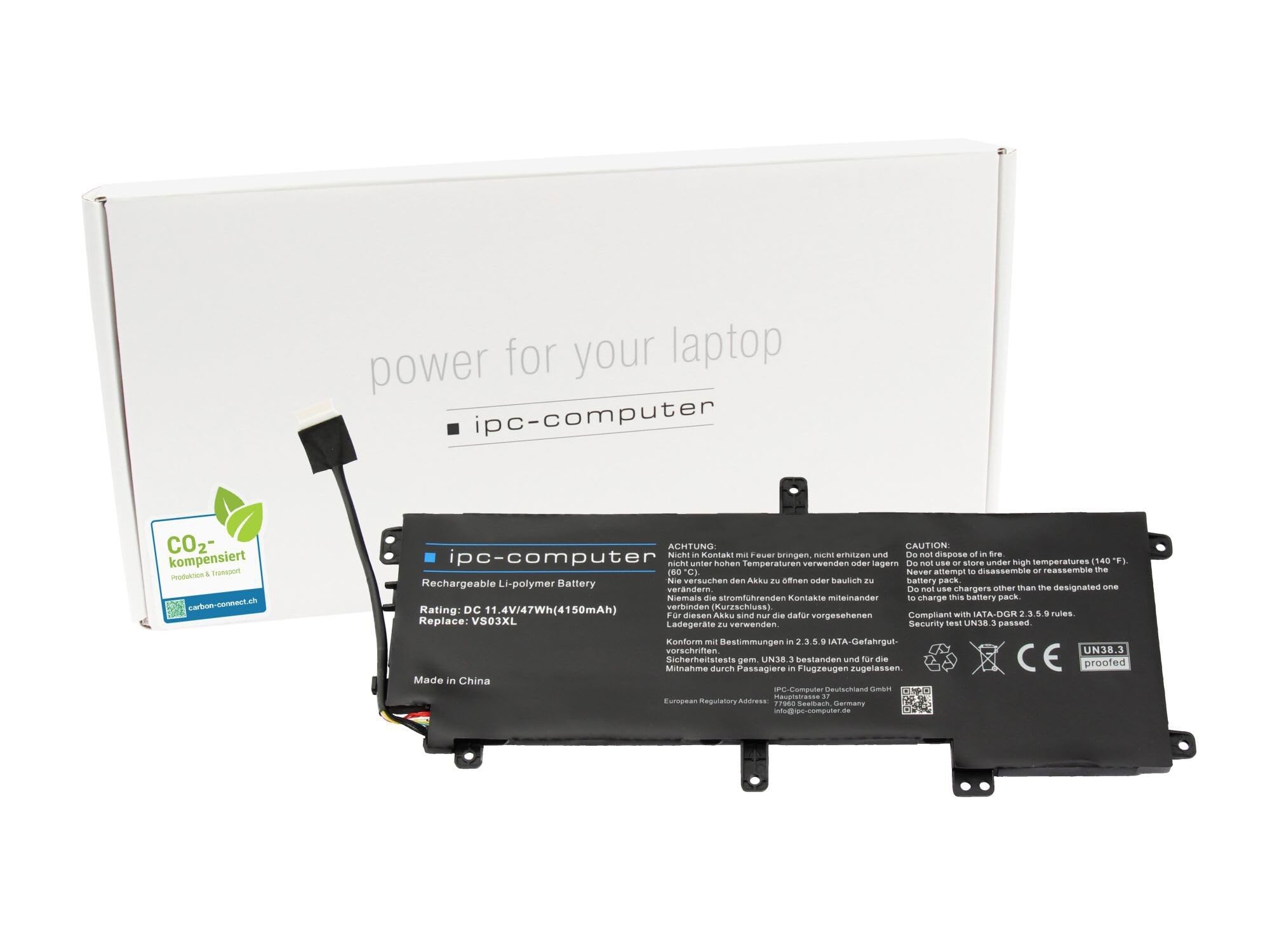 IPC-Computer 849313-850 Laptop Akku 47Wh für HP Envy