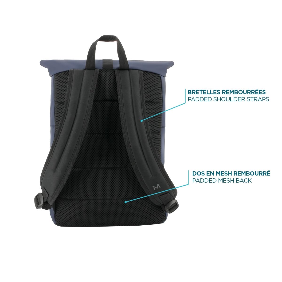 Mobilis Laptop-Rucksack 14-16 Zoll 16L Nachtblau wasserabweisend