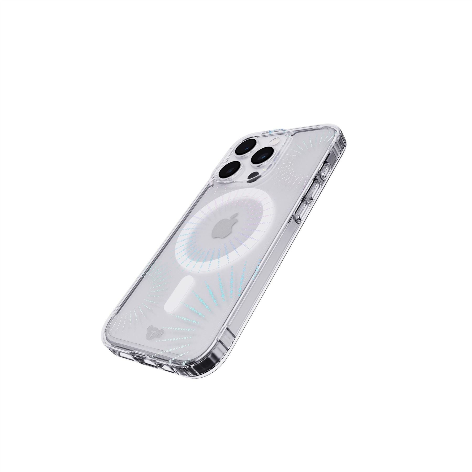 Tech21 EvoSparkle iPhone 15 Pro Hülle Lunar MagSafe Glitzer