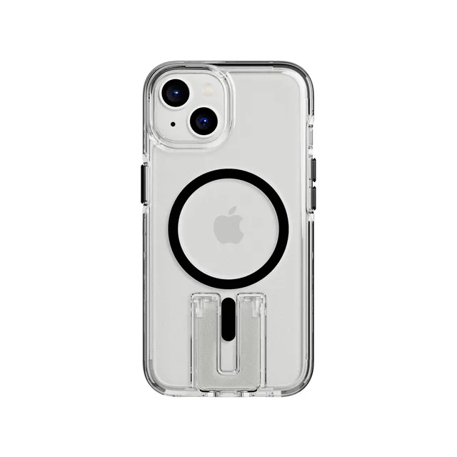 Tech21 EvoCrystal Kick iPhone 13/14/15 Hülle Clear Black