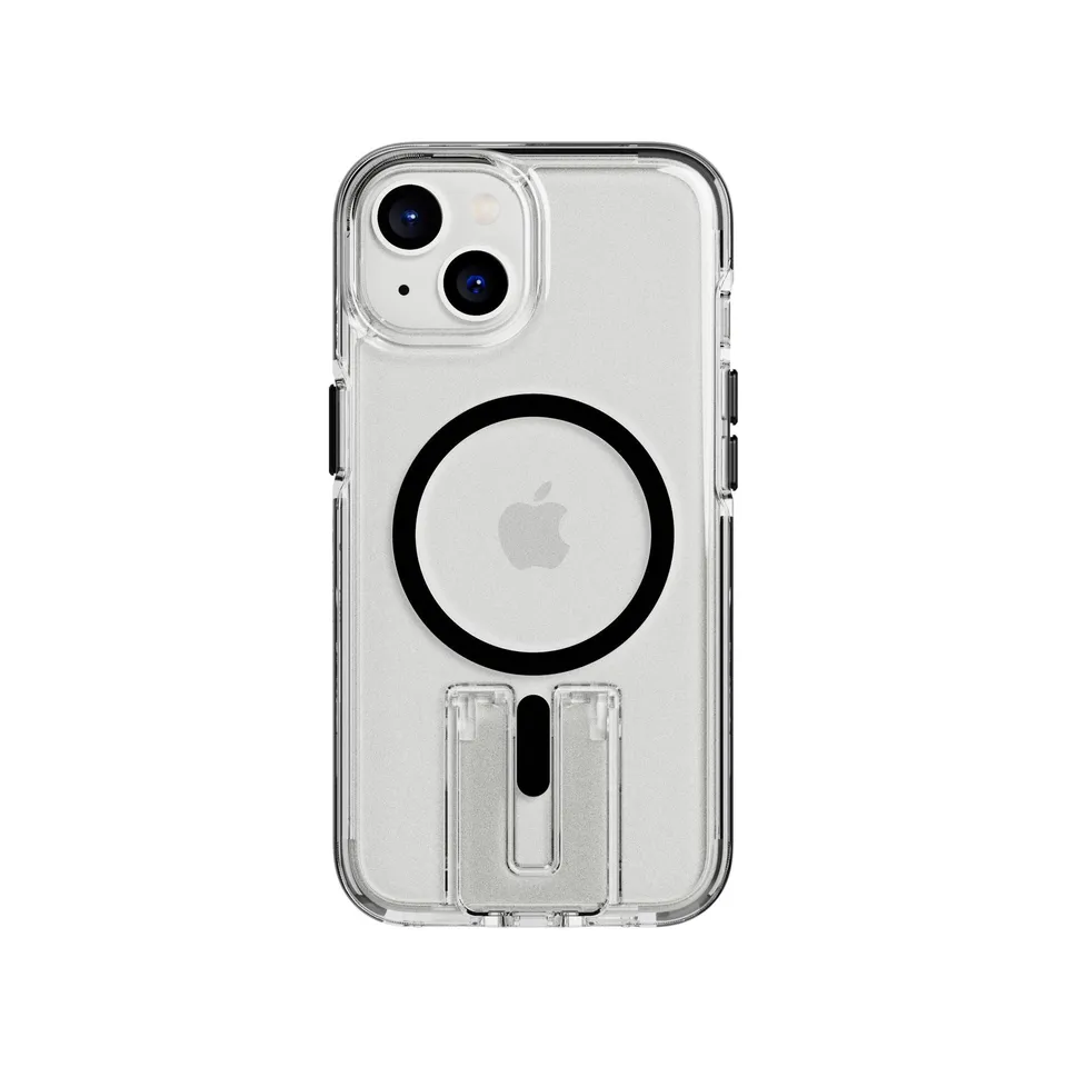 Tech21 EvoCrystal Kick iPhone 13/14/15 Hülle Clear Black