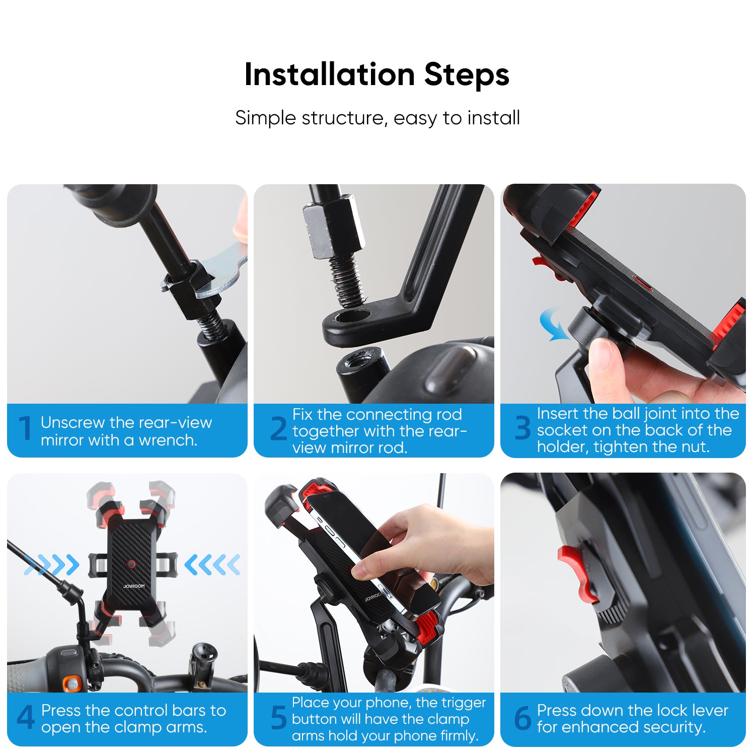 JOYROOM Phone Holders JR-ZS288 Handyhalterung Fahrrad 360°