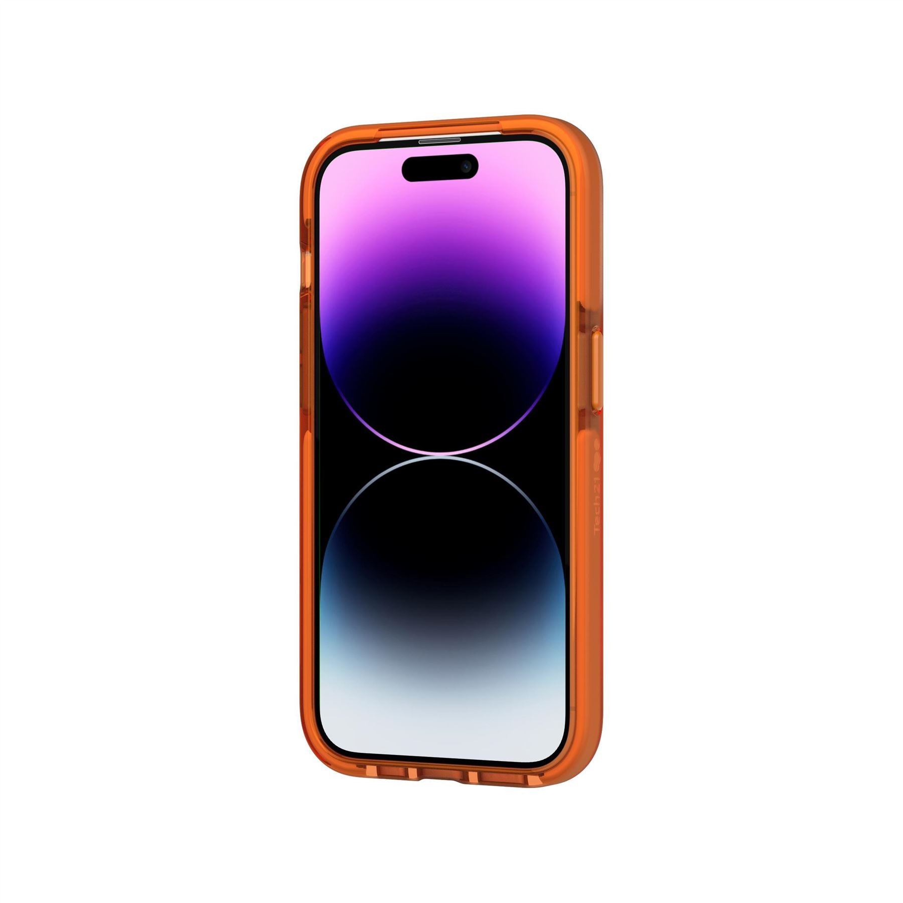 Tech21 EvoCheck iPhone 14 Pro Hülle Fizzy Orange MagSafe