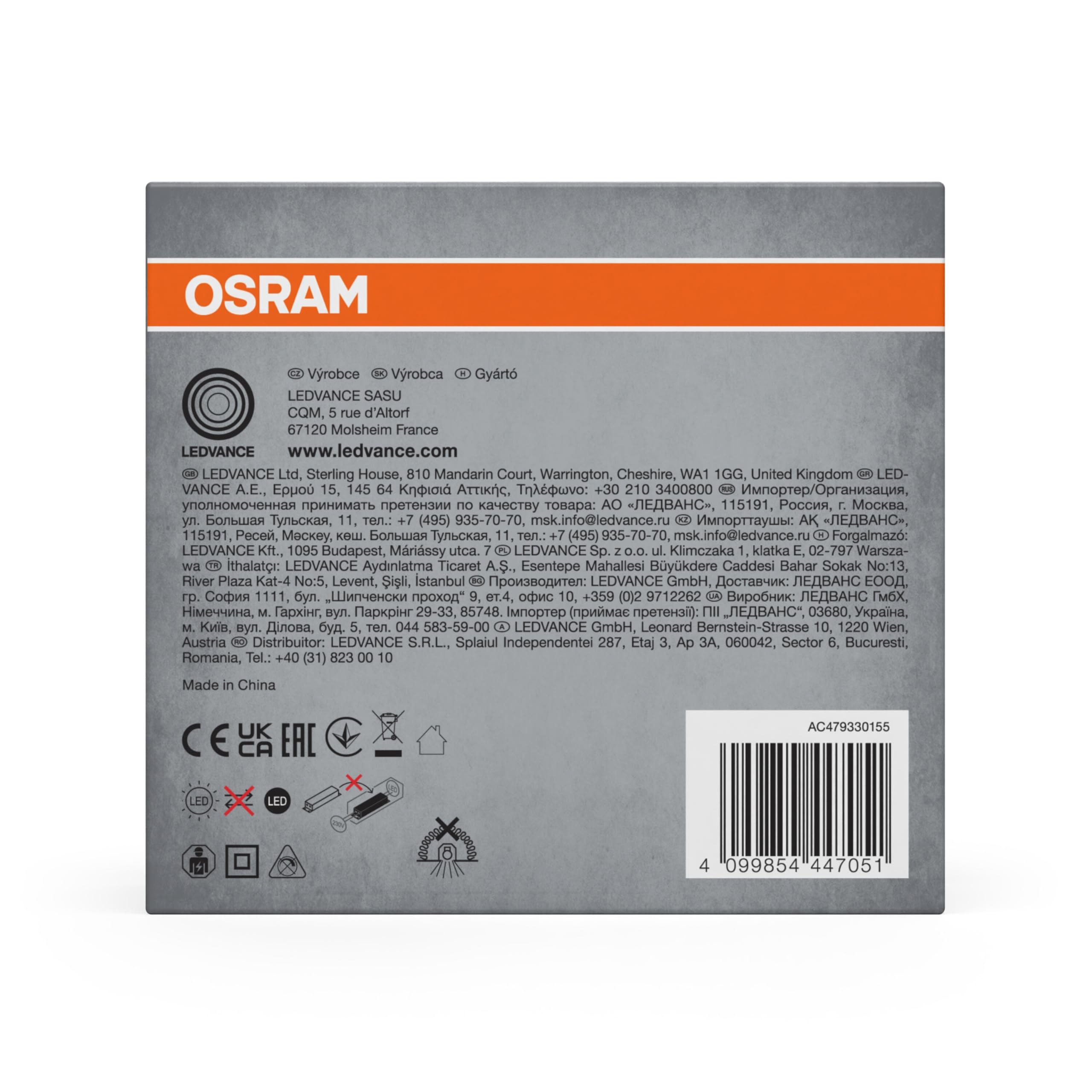 OSRAM Spot Twist Einbau-Downlight schwarz 10W kaltweiß