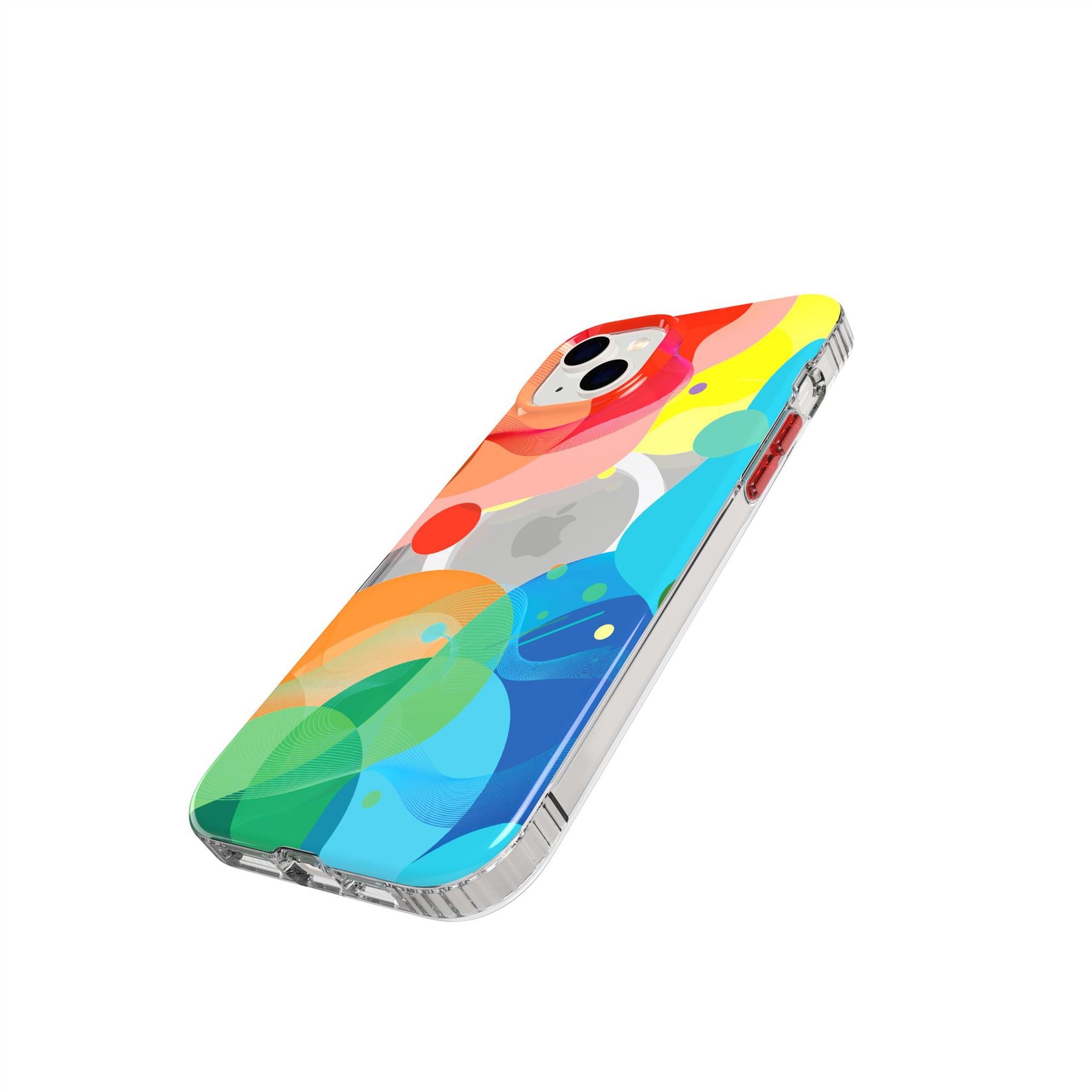 Tech21 EvoArt iPhone 14 Plus Hülle Bubble Bounce MagSafe