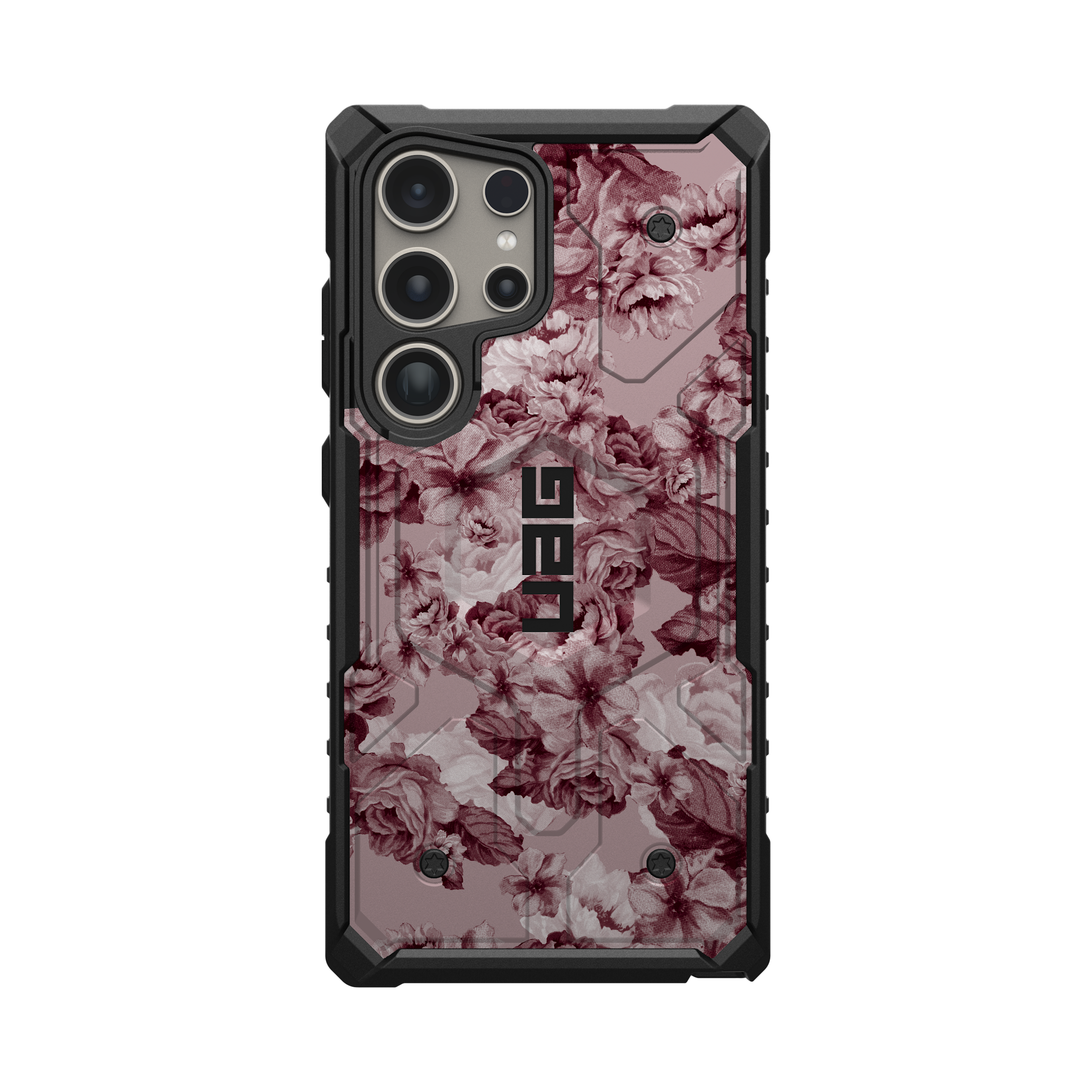 UAG Pathfinder Schutzhülle für Galaxy S25 Ultra Floral Merlot