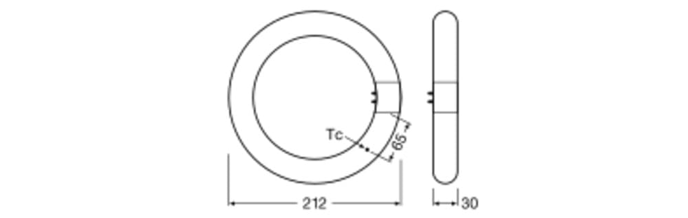 ams OSRAM SMART+ LED Tube T9 Ring 11W Tageslichtweiß 1er-Pack