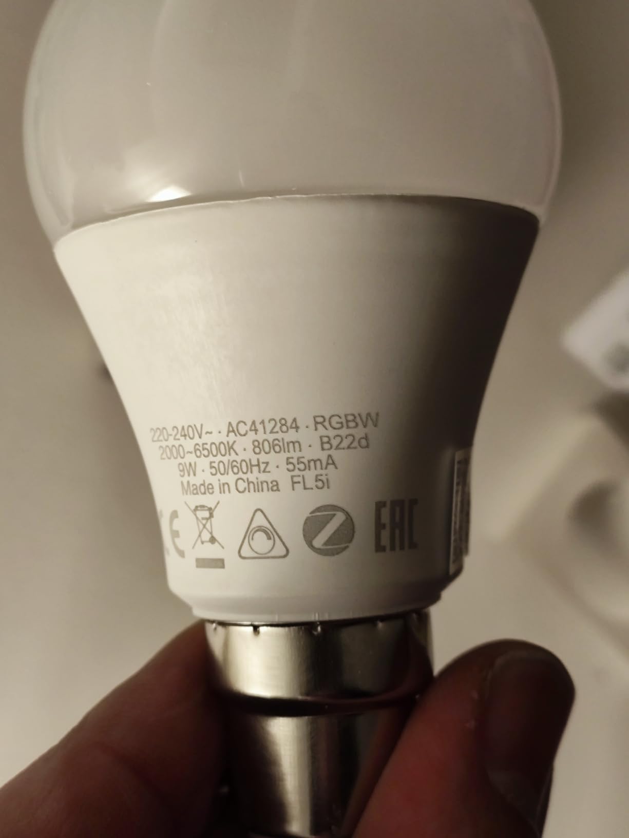 ams OSRAM SMART+ A60 LED-Lampe B22D RGBW 1er-Pack