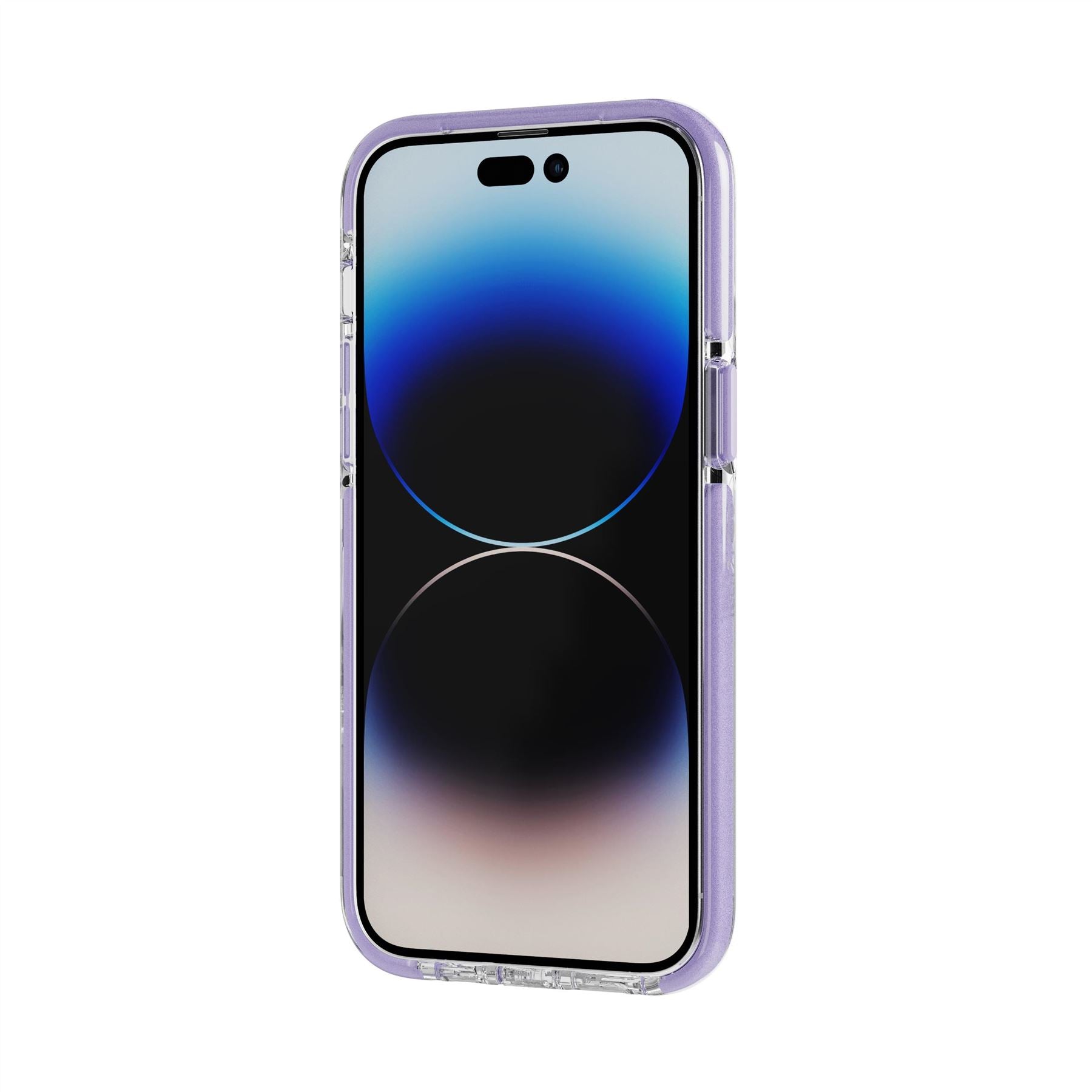 Tech21 EvoCrystal Kick iPhone 14 Pro Max Hülle MagSafe Lilac Ständer