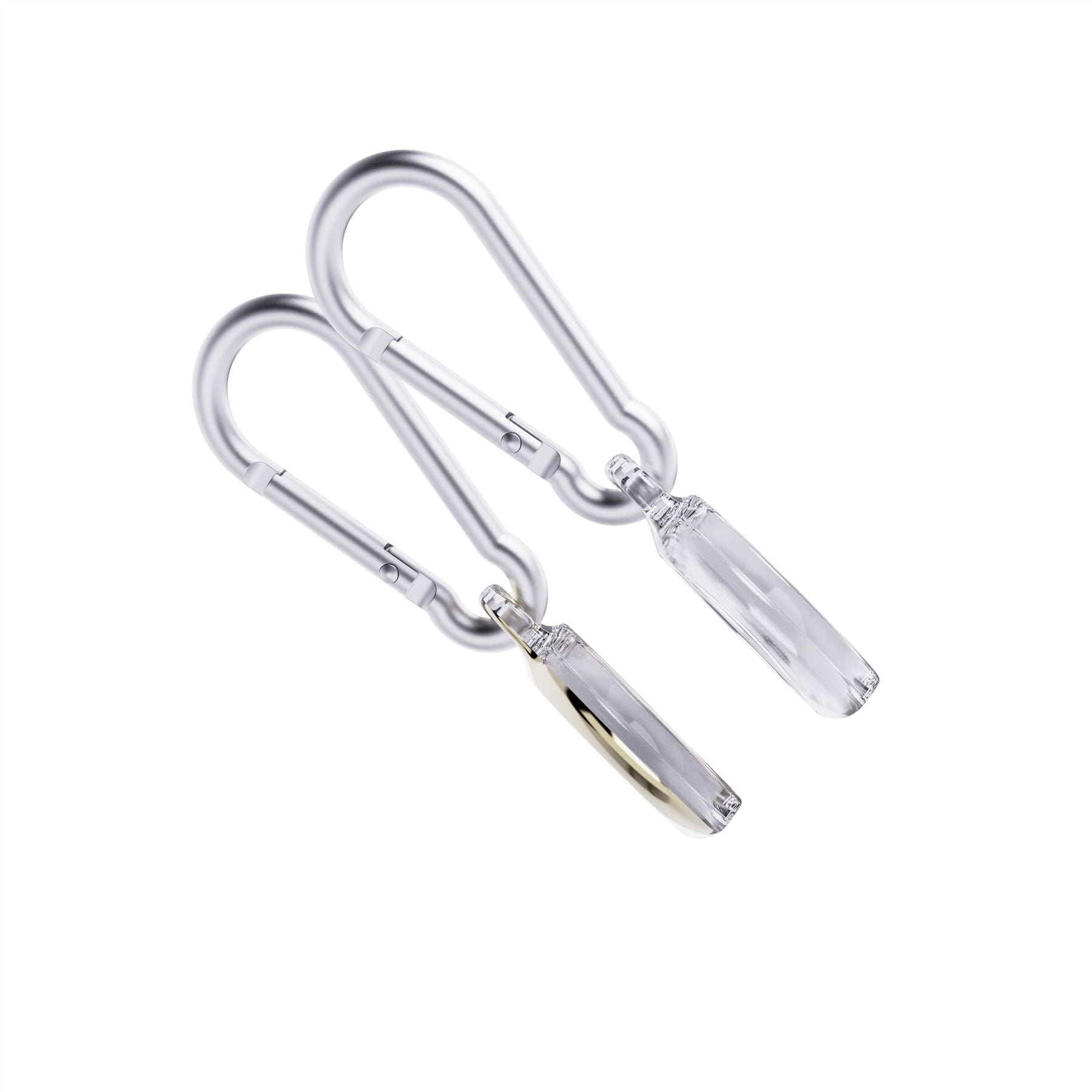 Tech21 EvoPop AirTag Hülle Gold Clear 2er Pack Stoßschutz