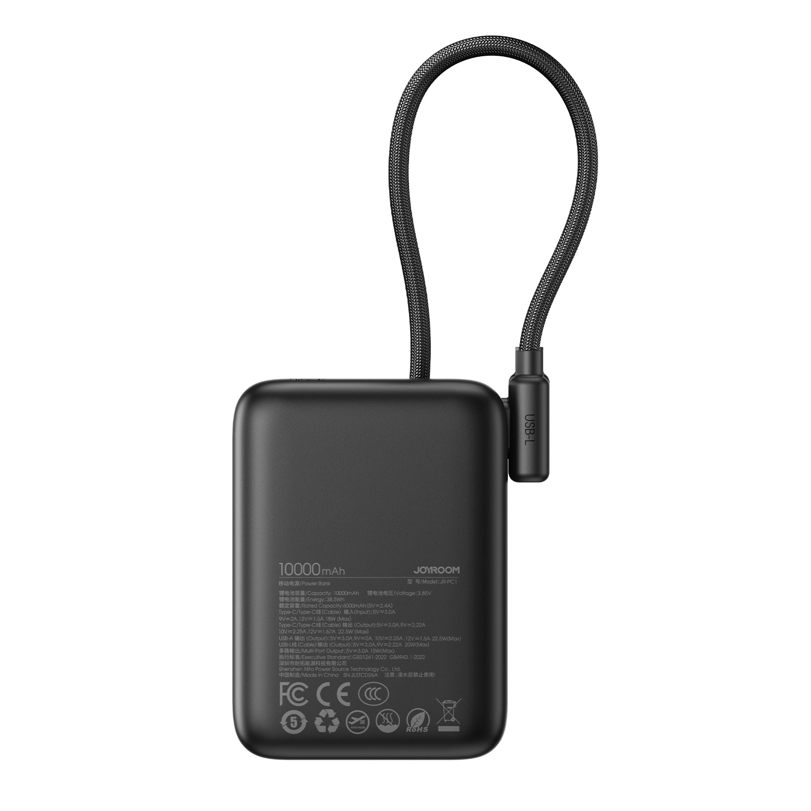 JOYROOM JR-PC1 10000mAh Powerbank Schwarz 22.5W