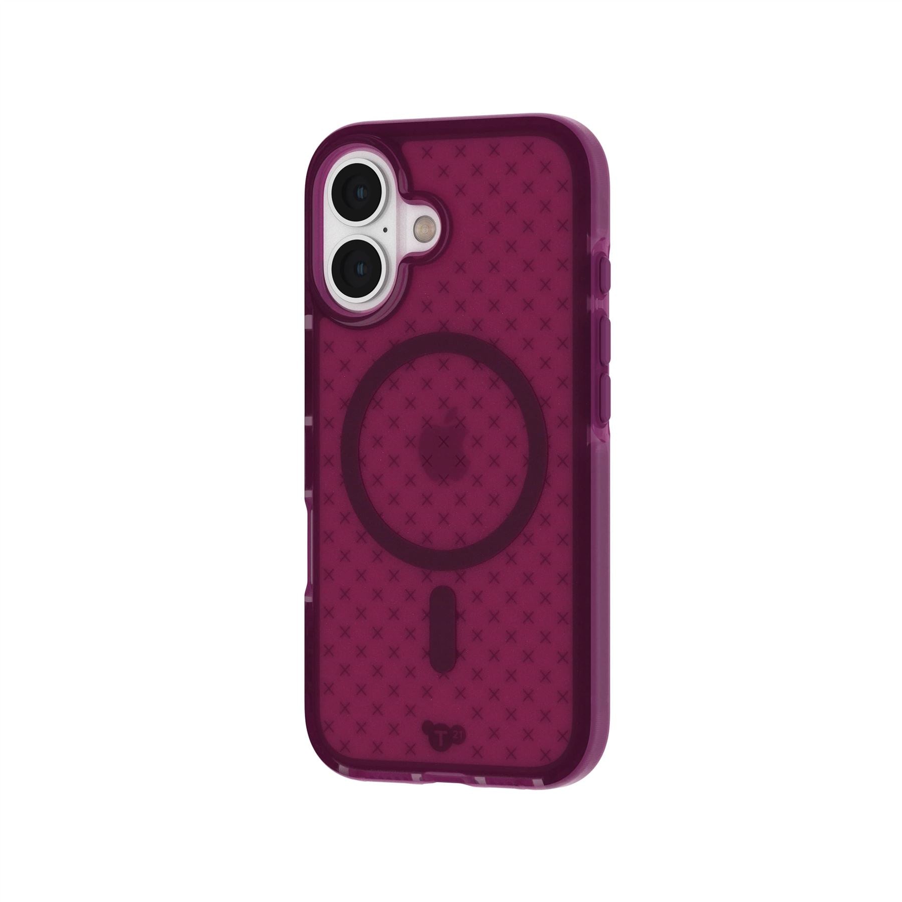 Tech21 EvoCheck iPhone 16 Hülle MagSafe Plum Lila 4,9m