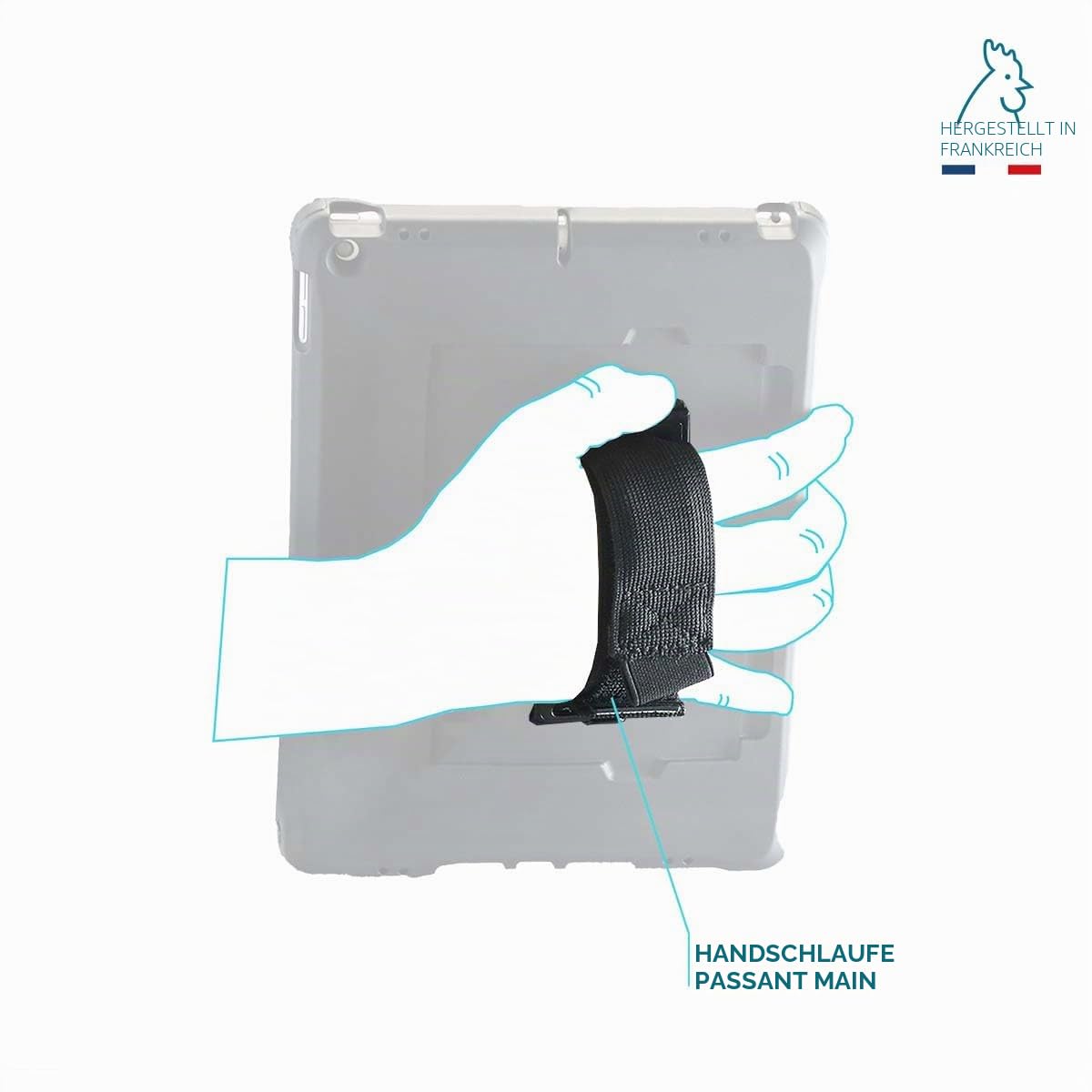 Mobilis Harness Universal Griff 360° Tablet Handschlaufe Klebe