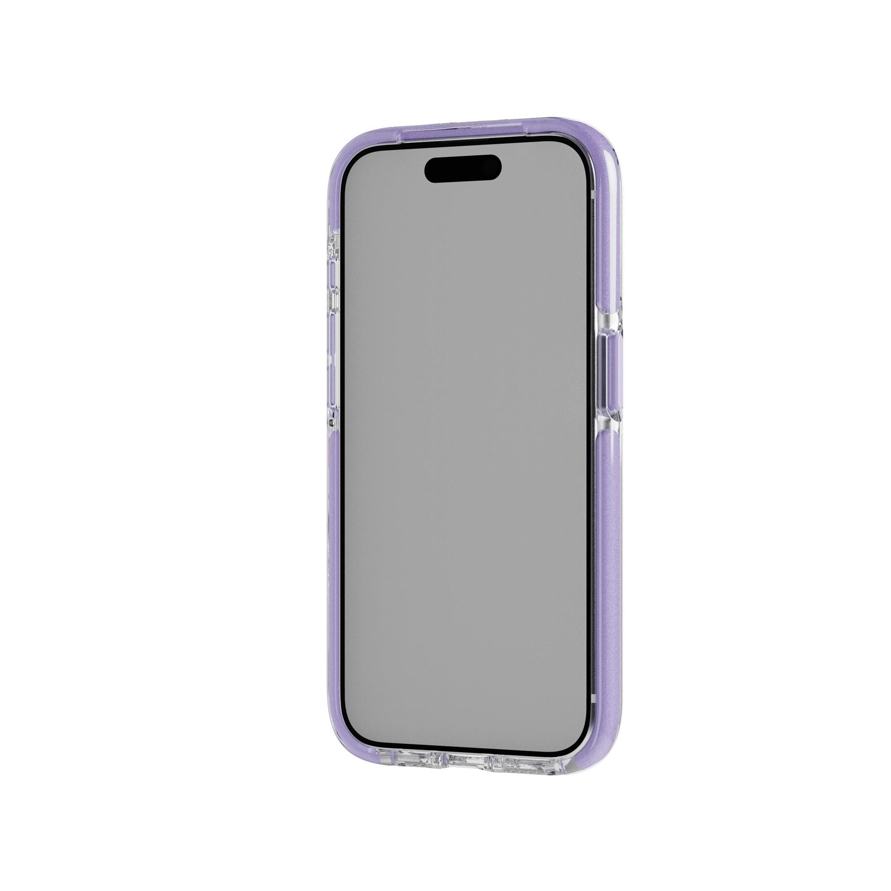 Tech21 EvoCrystal Kick iPhone 15 Pro Hülle MagSafe Lila