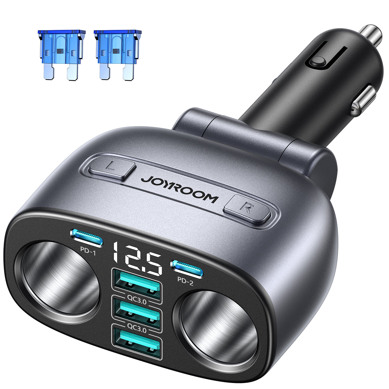 JOYROOM CL51 225W Kfz-Verteiler Space Gray 7-in-1 mit 5 USB