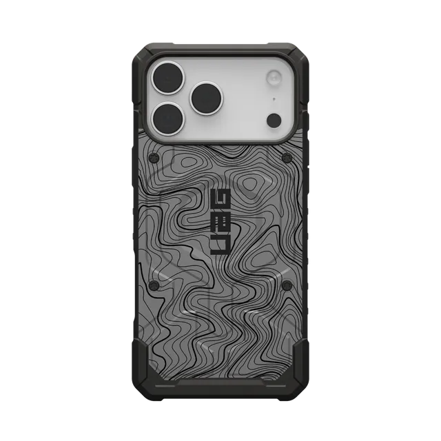 UAG Pathfinder iPhone 17 Pro Max MagSafe Hülle Grey Topography