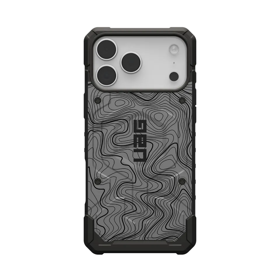 UAG Pathfinder iPhone 17 Pro Max MagSafe Hülle Grey Topography