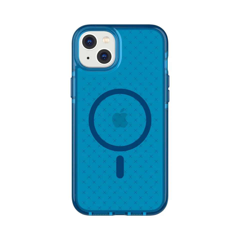 Tech21 EvoCheck iPhone 14 Plus Handyhülle Classic Blue MagSafe
