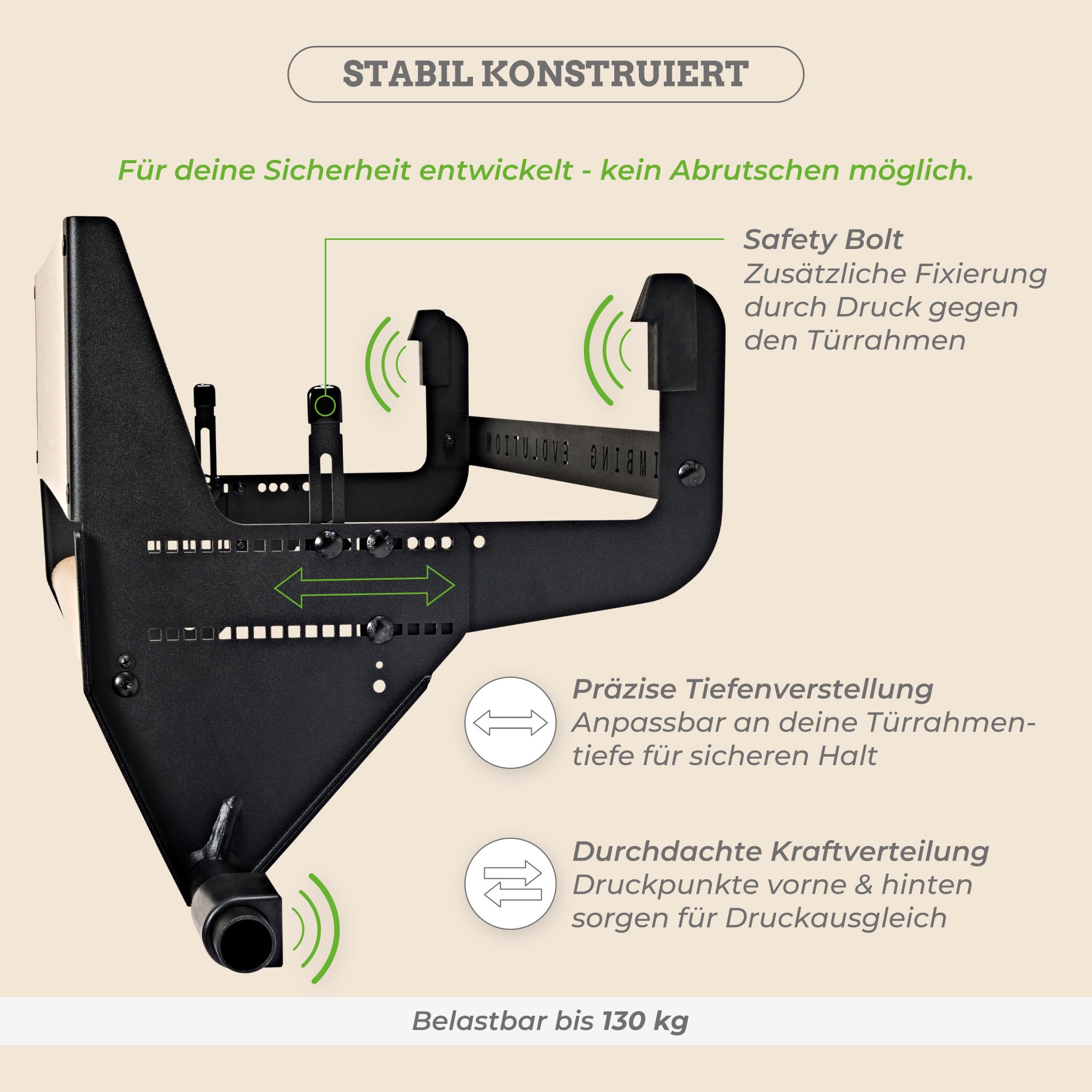 Clevo Door + Hangboard Bundle Griffbrett Buche ohne Bohren