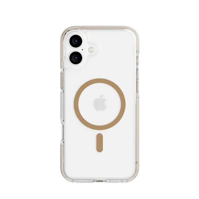 Tech21 EvoCrystal iPhone 16 Plus Handyhülle Gold MagSafe