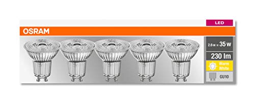 OSRAM SMART+ Base PAR16 LED-Spot GU10 warmweiß 5er-Pack