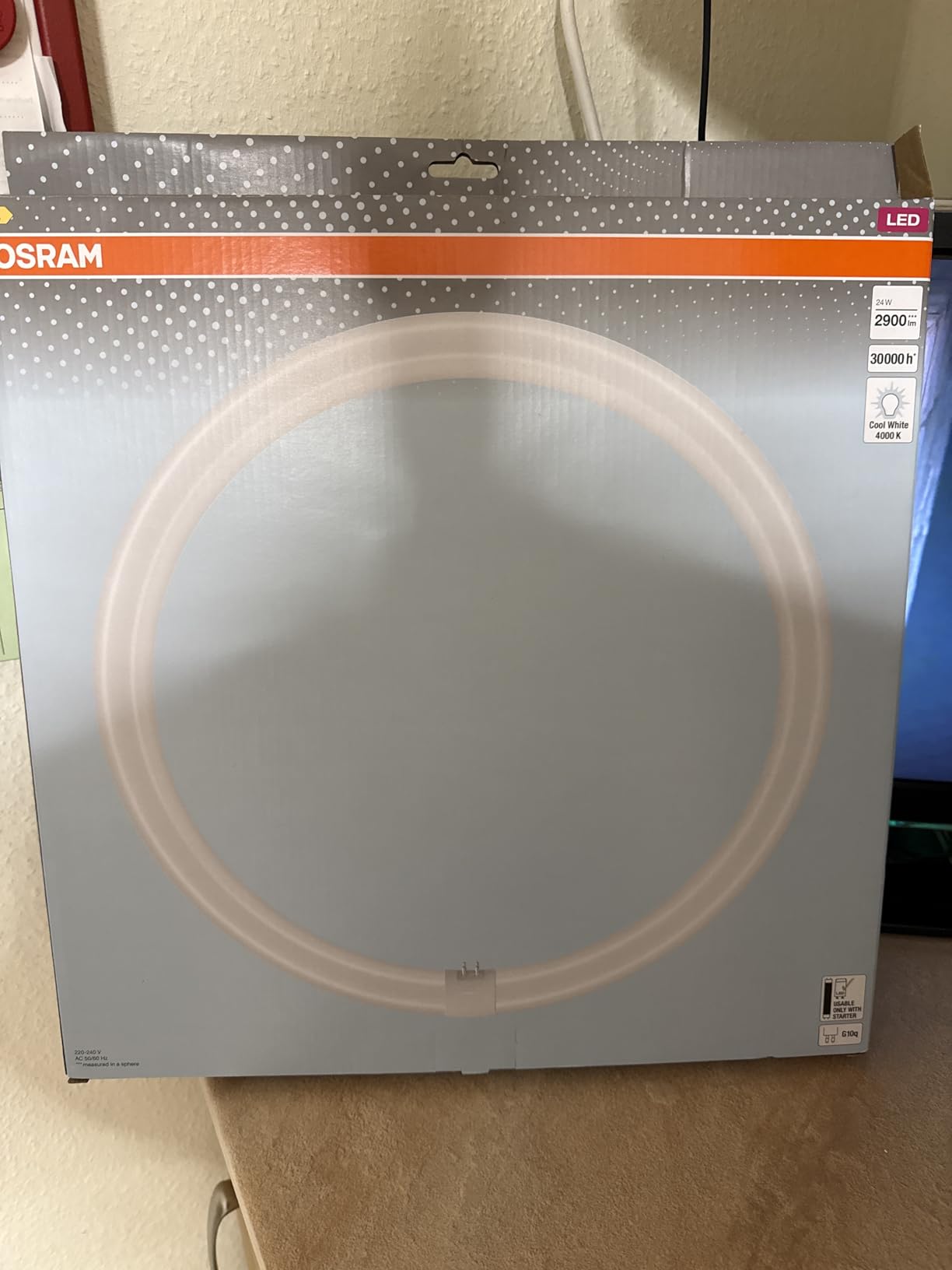 OSRAM SMART+ LED Tube T9C EM 22 Ringleuchte kaltweiß