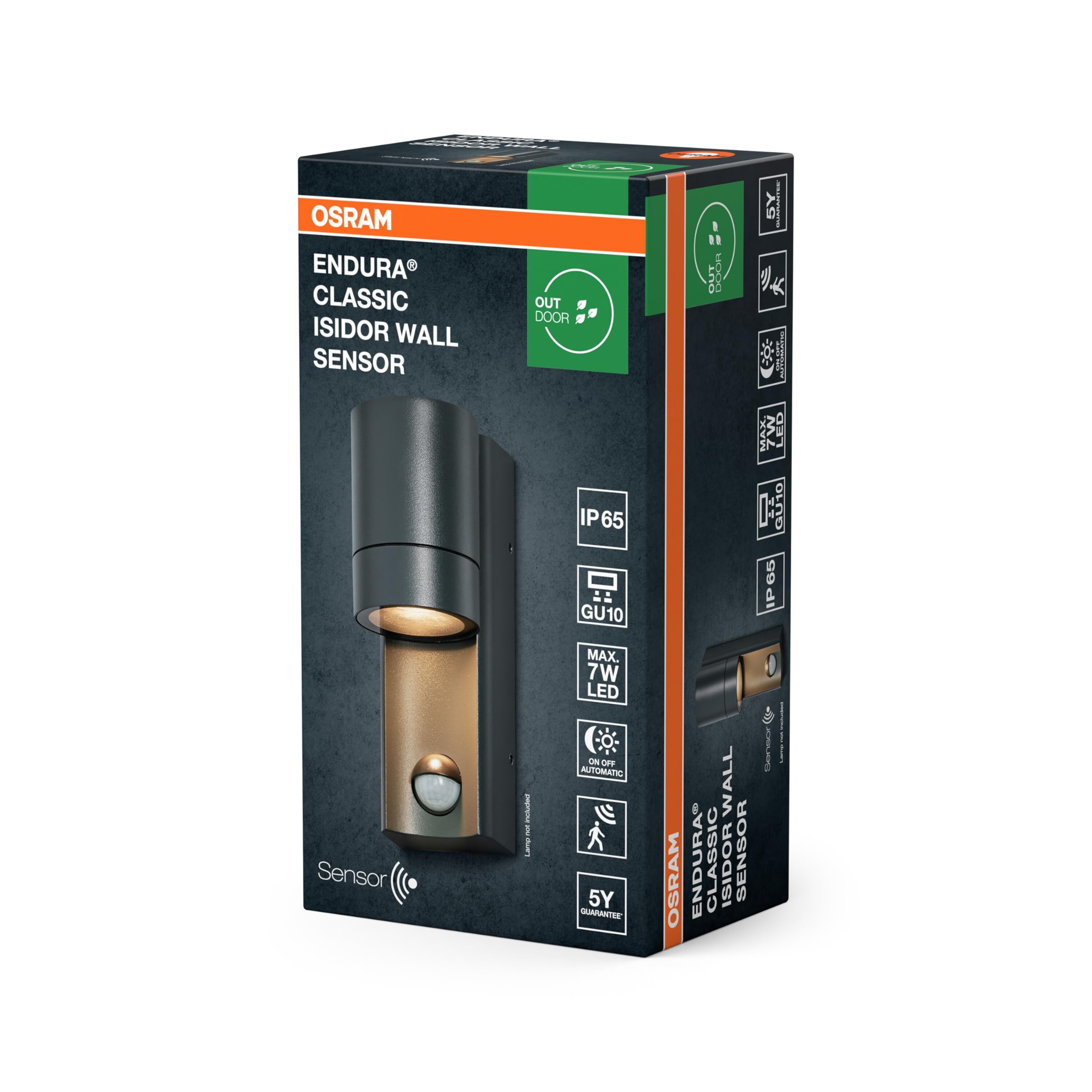 OSRAM ENDURA Classic Isidor W S Außenleuchte Sensor