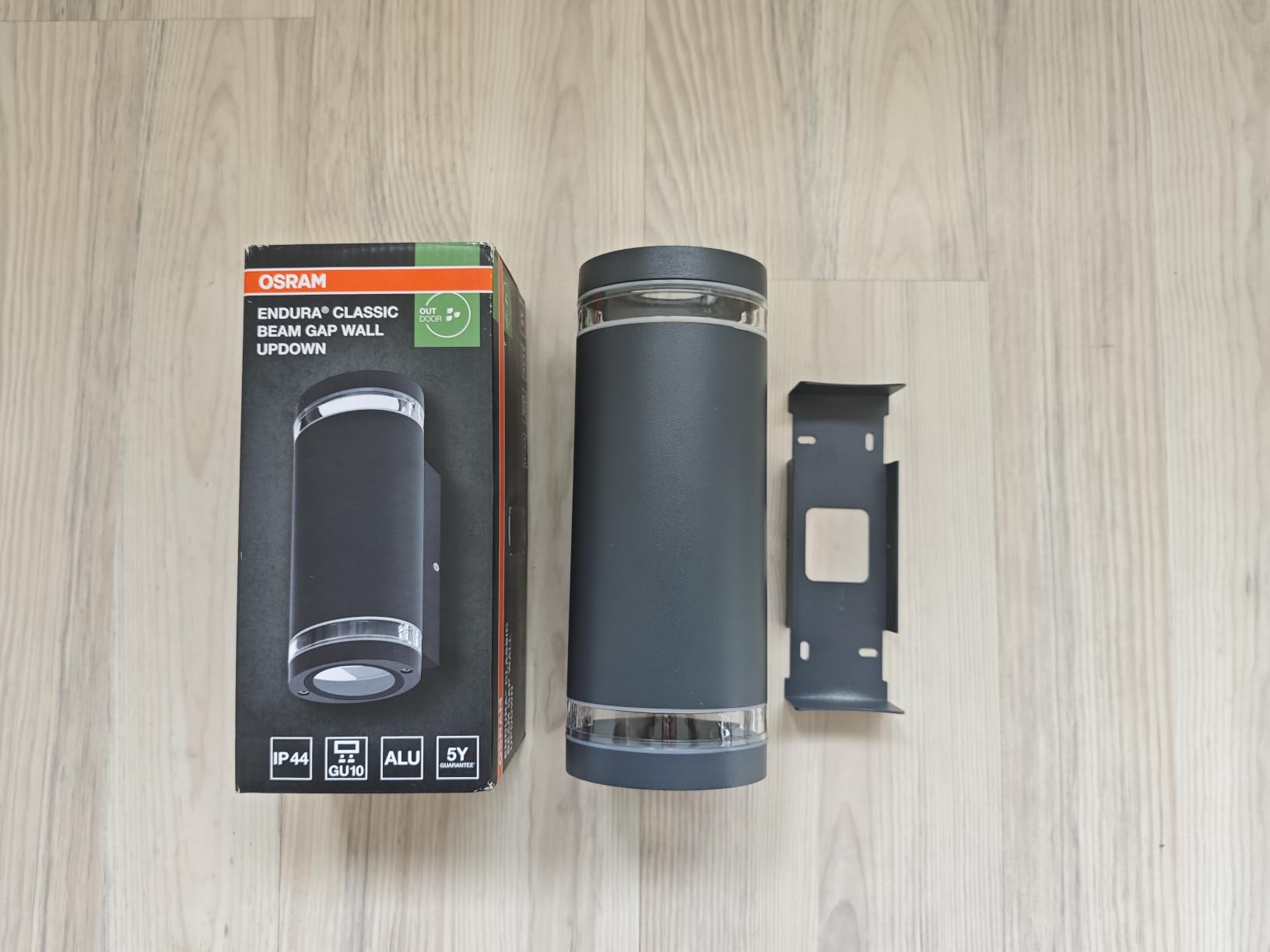 OSRAM SMART+ Beam Gap Außenwandleuchte GU10 dunkelgrau IP44