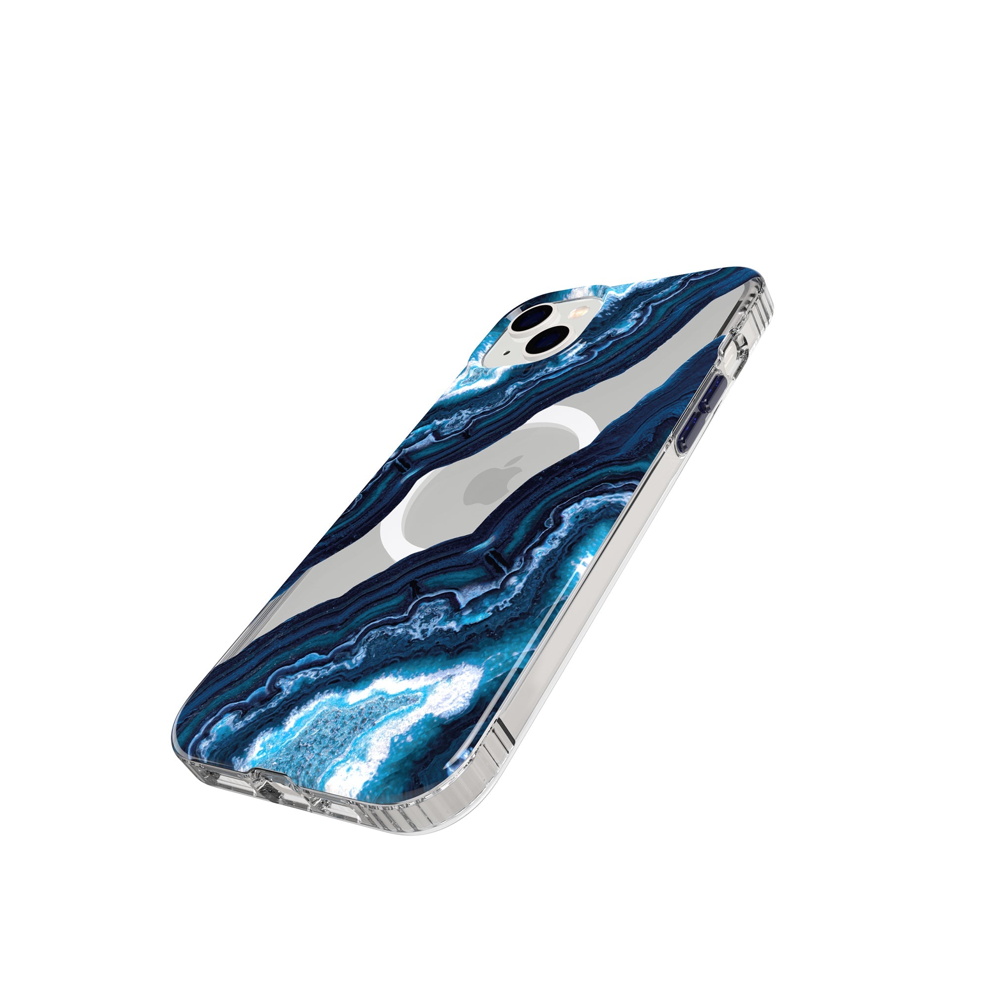 Tech21 EvoArt iPhone 14 Plus Handyhülle Clear Midnight Quartz
