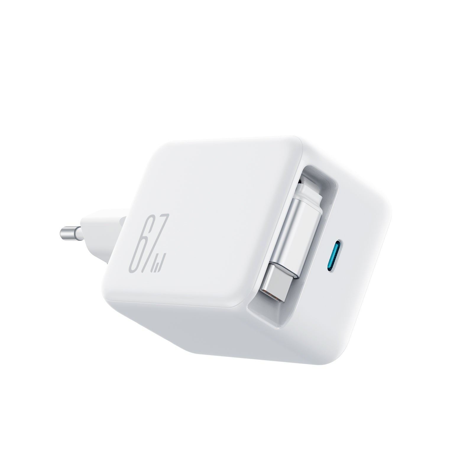 JOYROOM JR-TCL06 67W GaN Ladegerät weiß mit Kabel