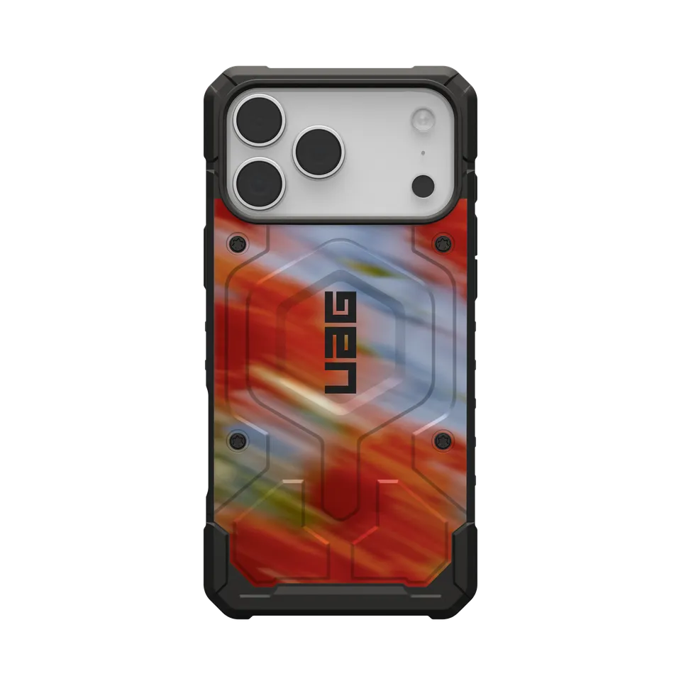 UAG Pathfinder iPhone 17 Pro Max Hülle Blurry Floral MagSafe