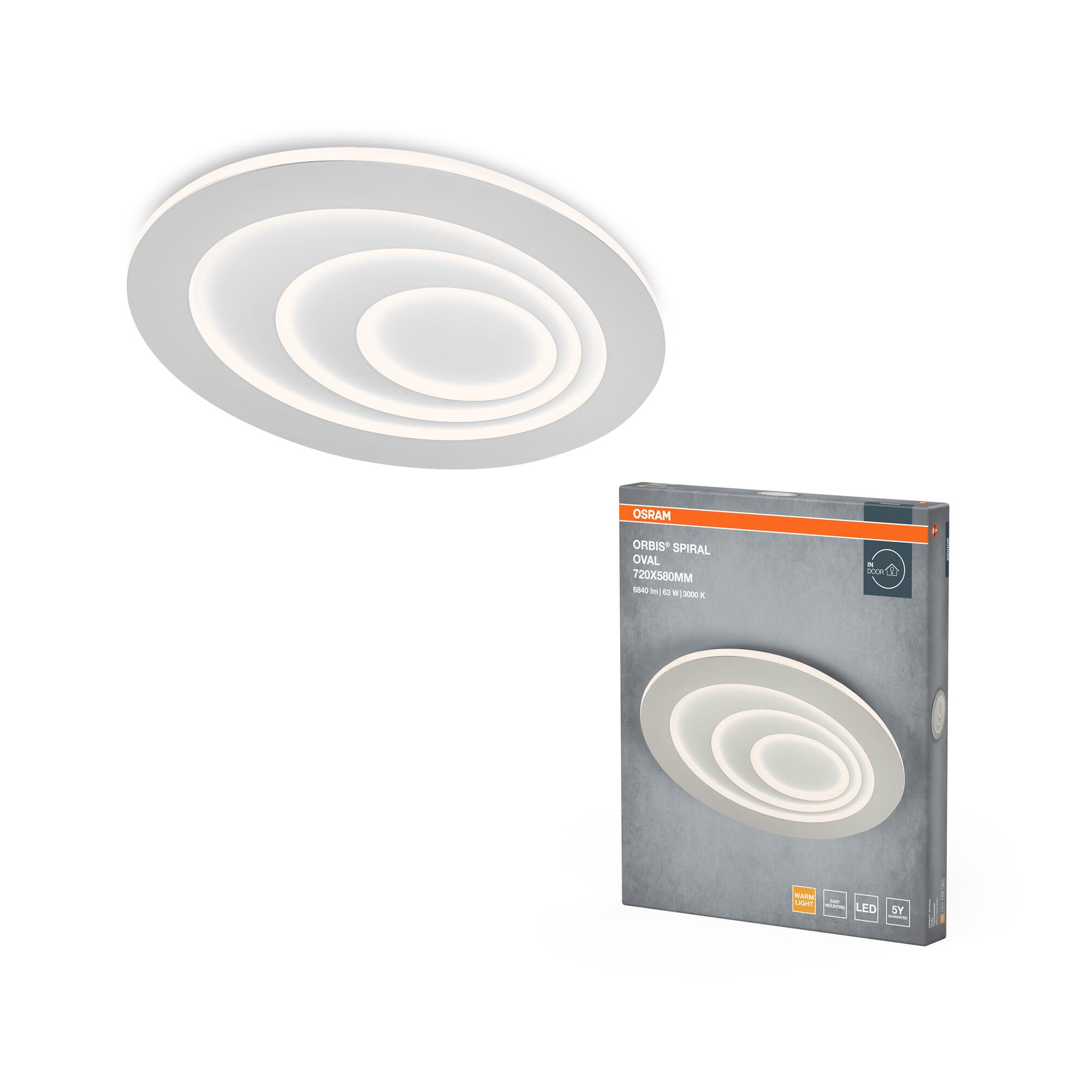 ams OSRAM SMART+ ORBIS Layer Deckenleuchte 45cm weiß 24W