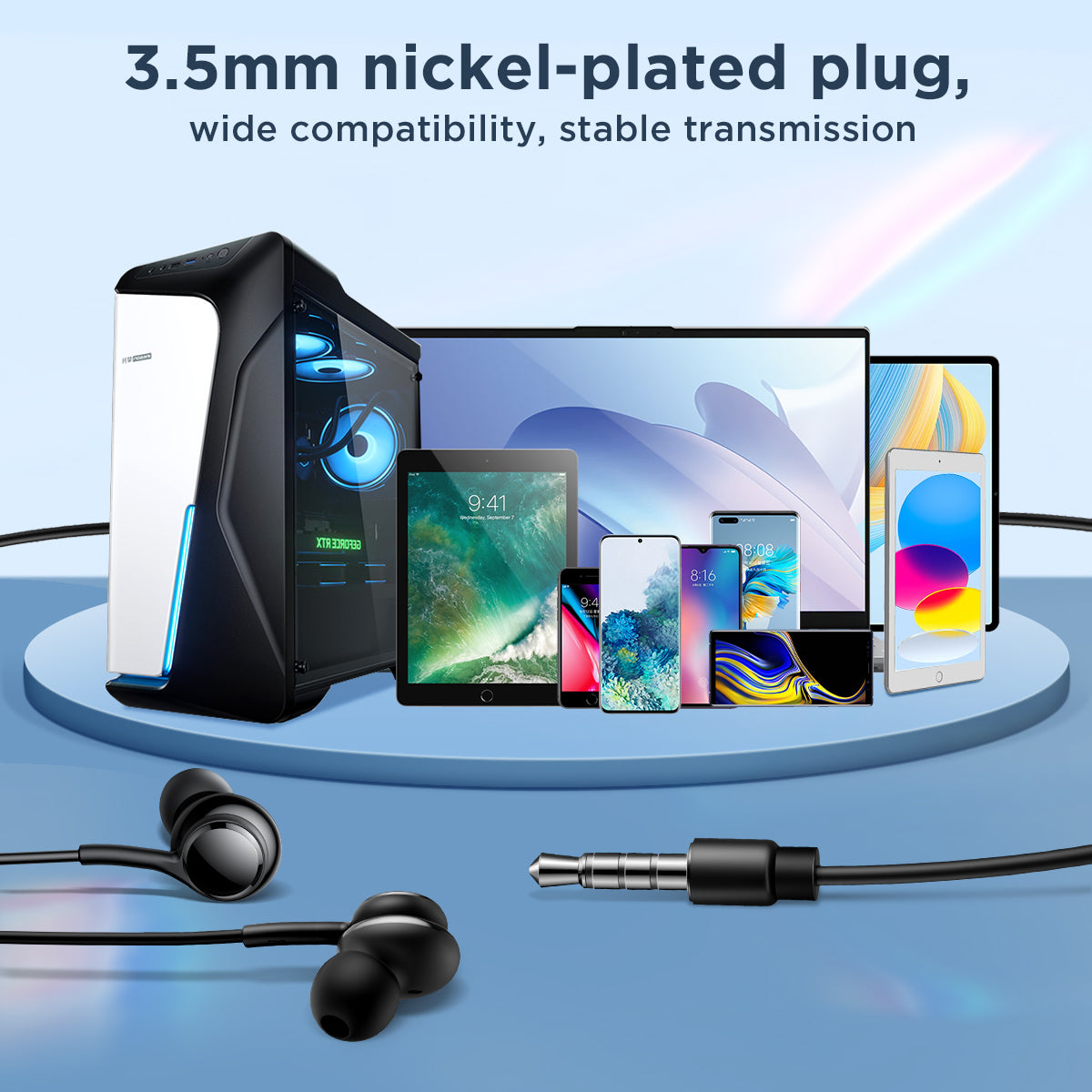 JOYROOM JR-EW02 In-Ear Kopfhörer 3.5mm Weiß HiFi