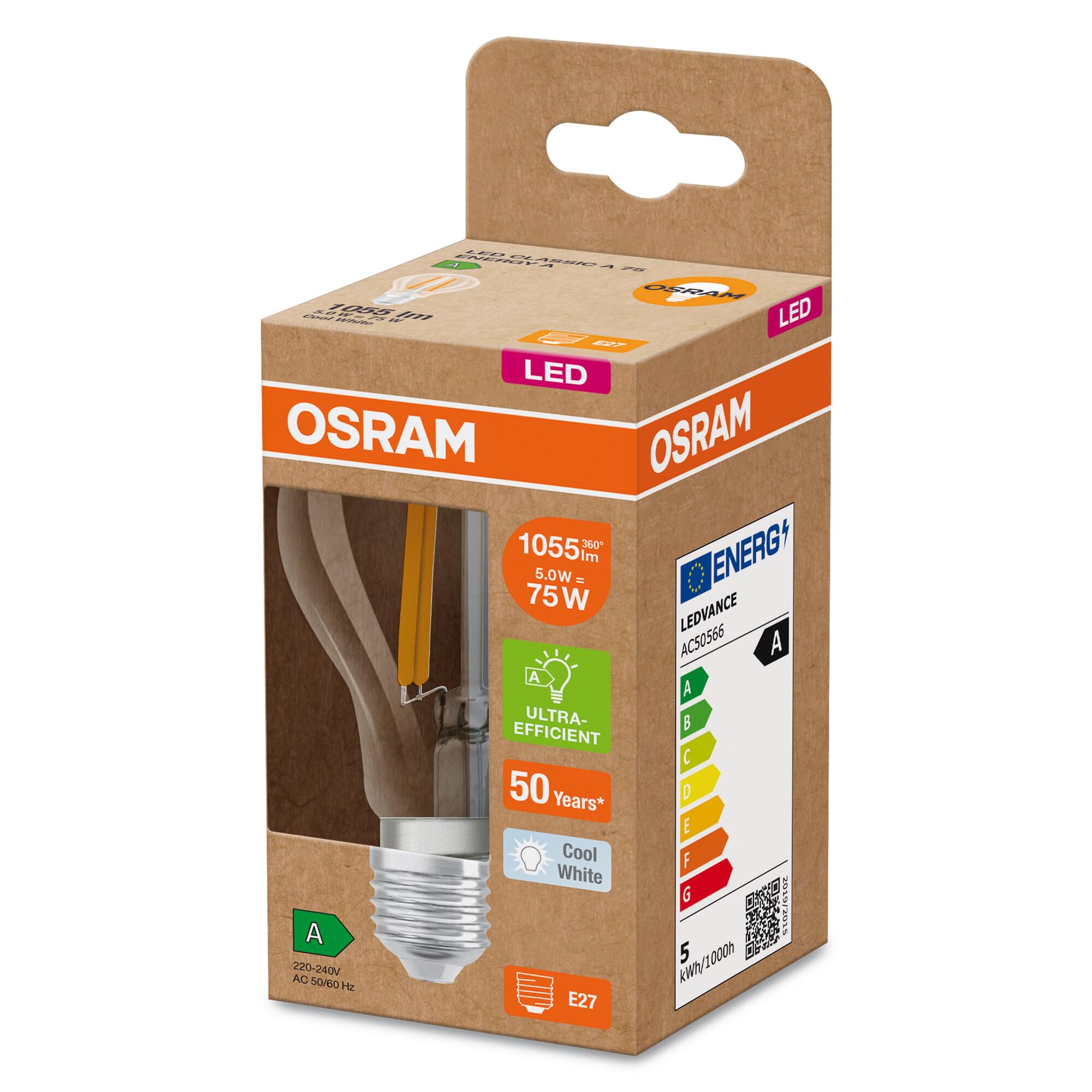 ams OSRAM SMART+ Classic A75 LED E27 75W 6er-Pack