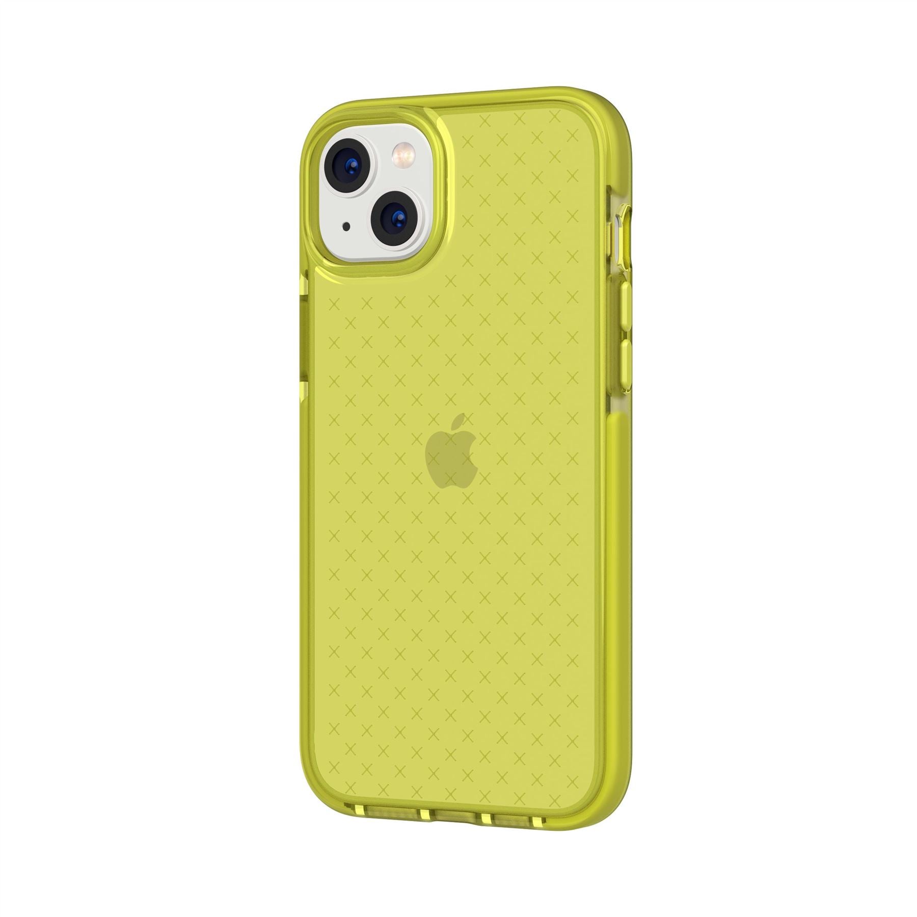 Tech21 EvoCheck iPhone 14 Plus Hülle Acid Yellow dünn