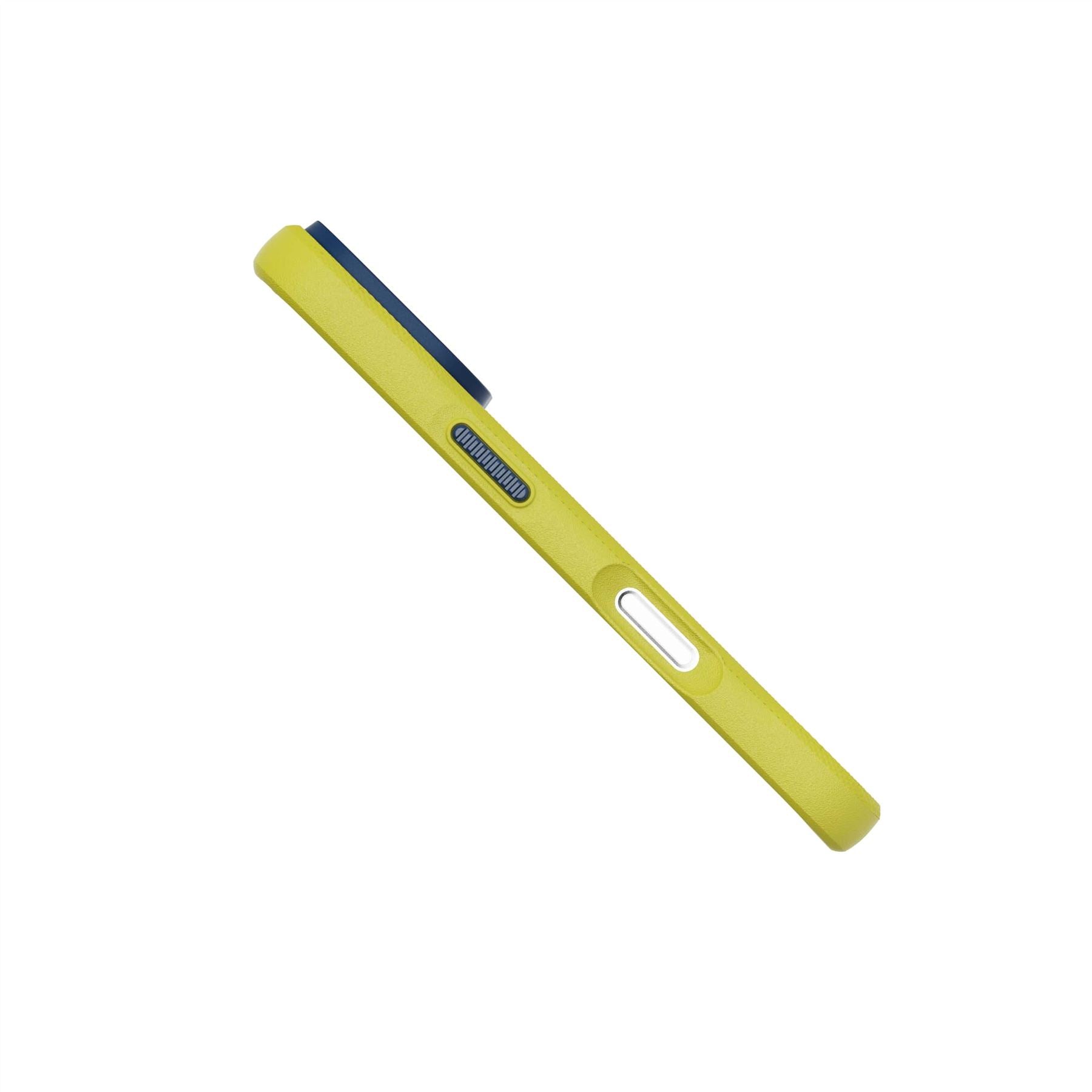 Tech21 EvoPro iPhone 16 Pro MagSafe Handyhülle Navy Yellow 10m
