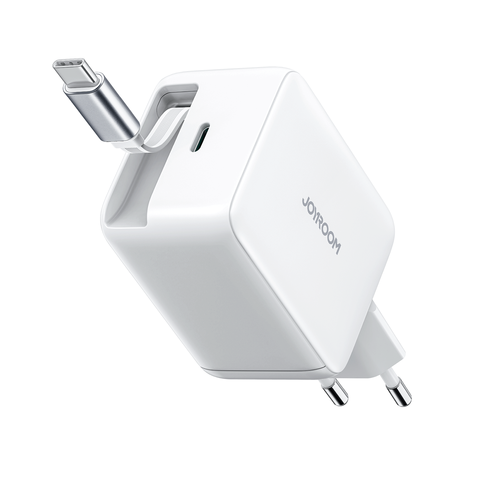 JOYROOM JR-TCL06 67W GaN Ladegerät weiß mit Kabel