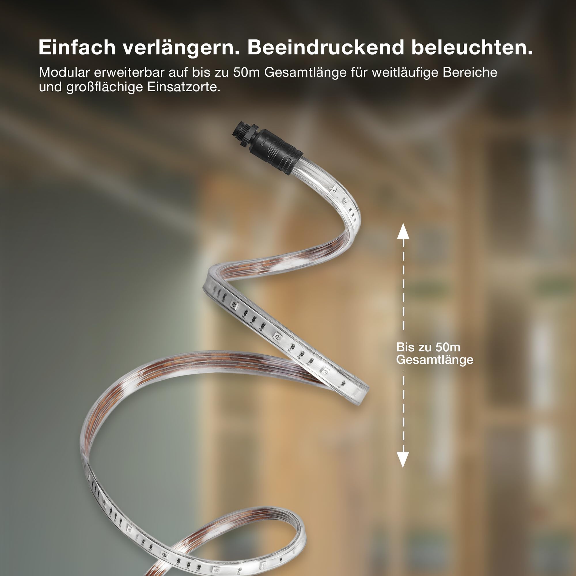 ams OSRAM SMART+ Outdoor Flex LED-Streifen RGB 20m IP65