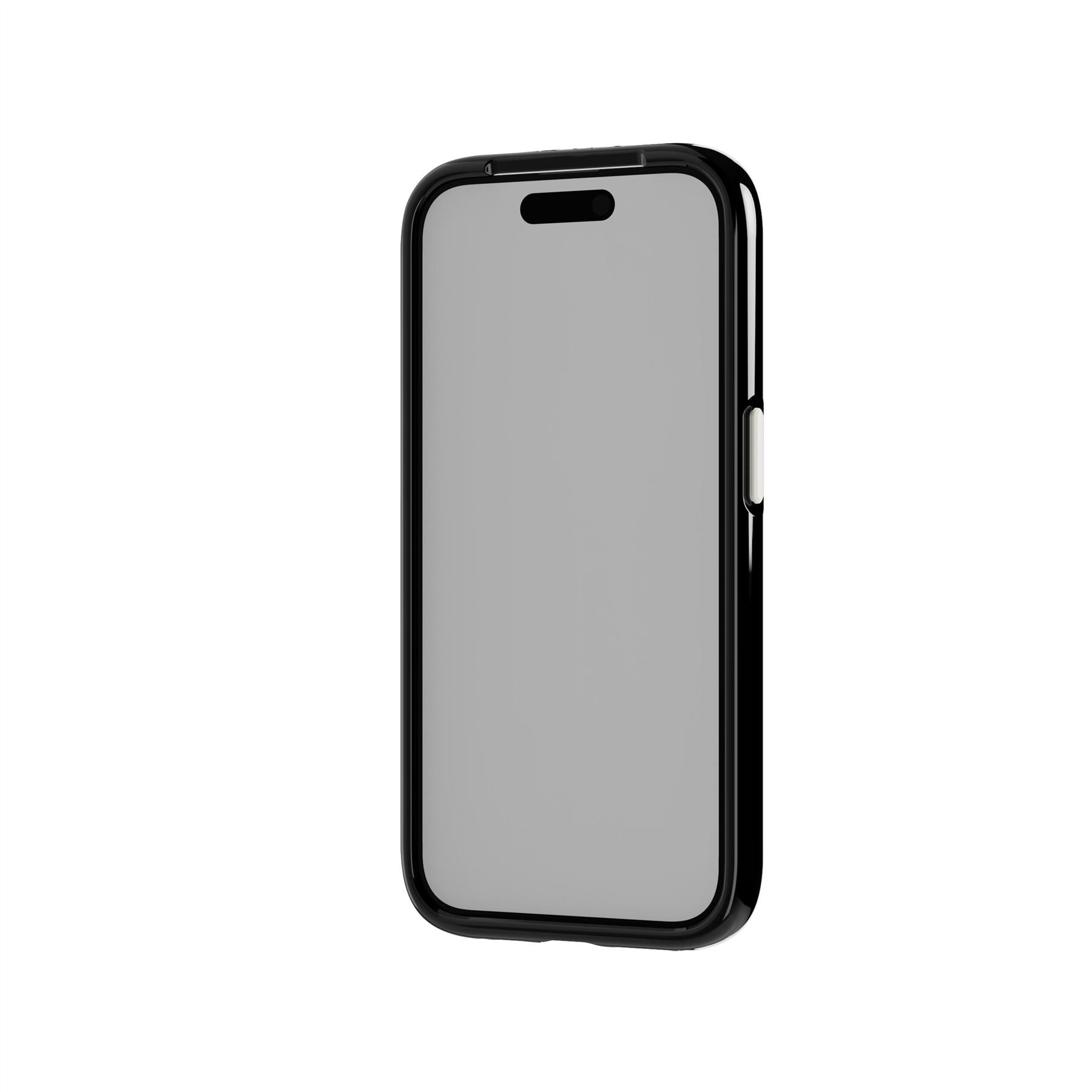 Tech21 EvoCrystal Kick iPhone 15 Pro Hülle Obsidian Black Ständer