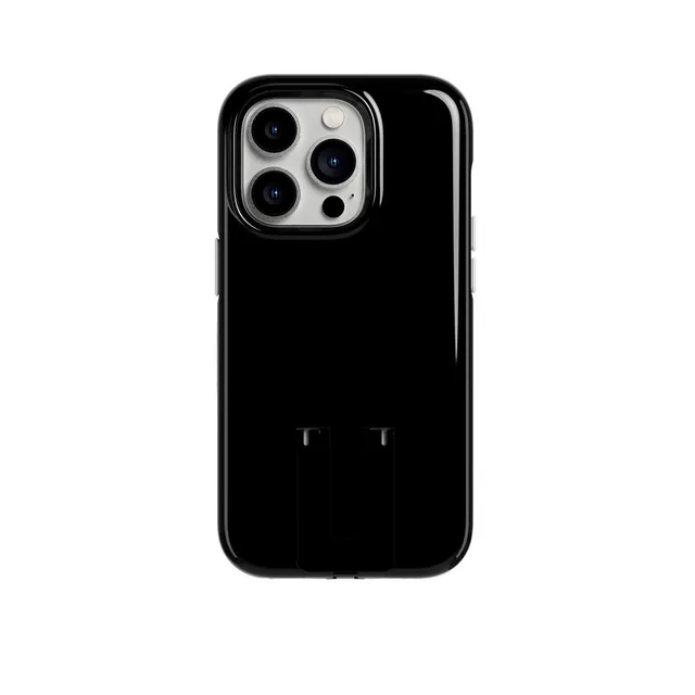 Tech21 EvoCrystal Kick iPhone 14 Pro Hülle Obsidian Black MagSafe