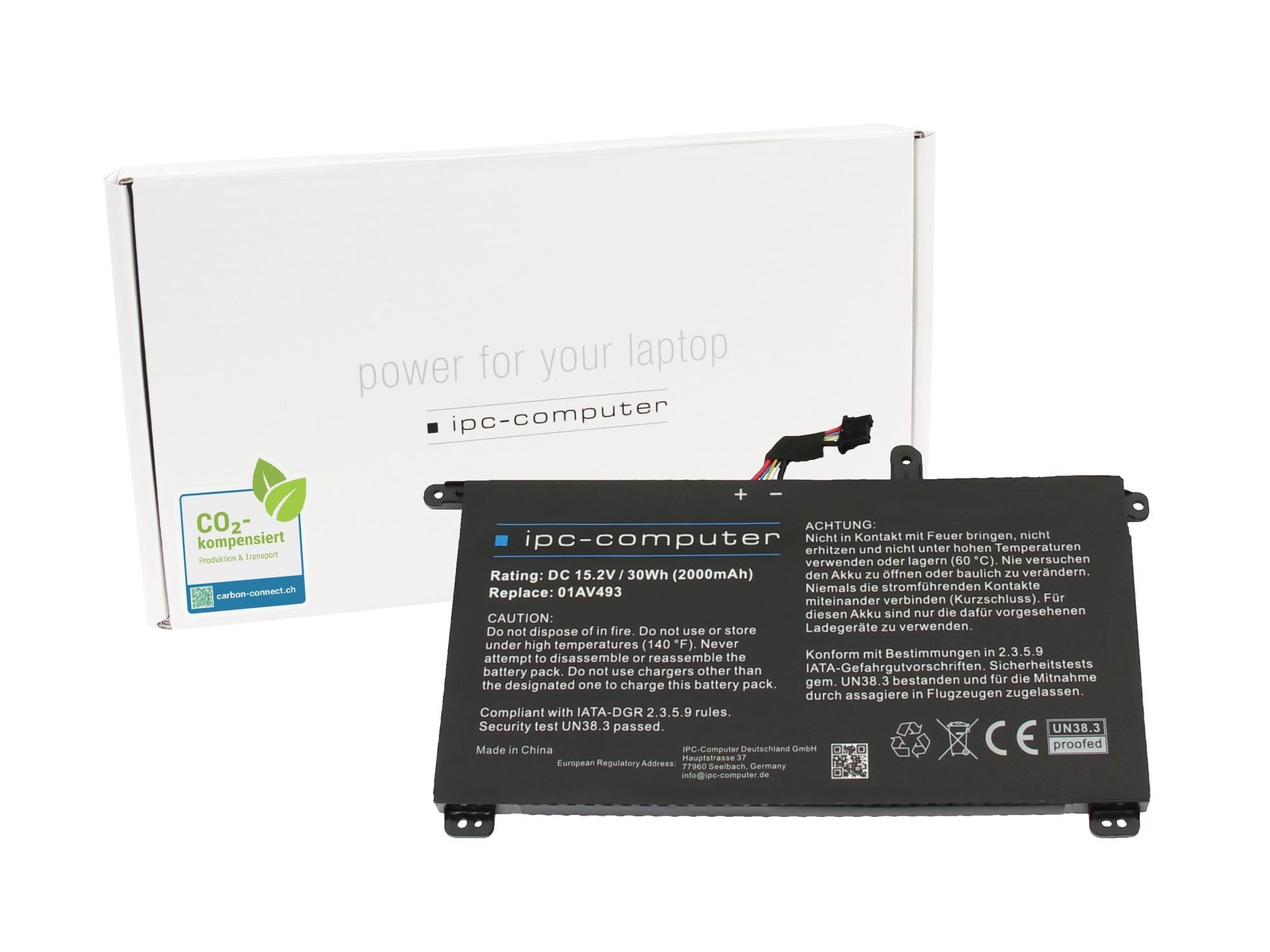 IPC-Computer Akkus SB10L84121 Laptop Akku 30Wh