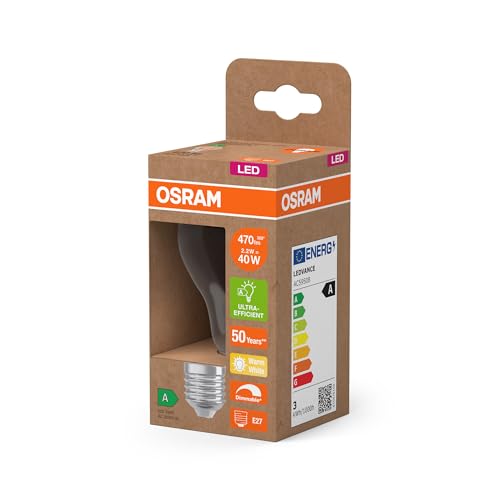 ams OSRAM SMART+ Classic A 40 LED-Lampe E27 6er-Pack dimmbar